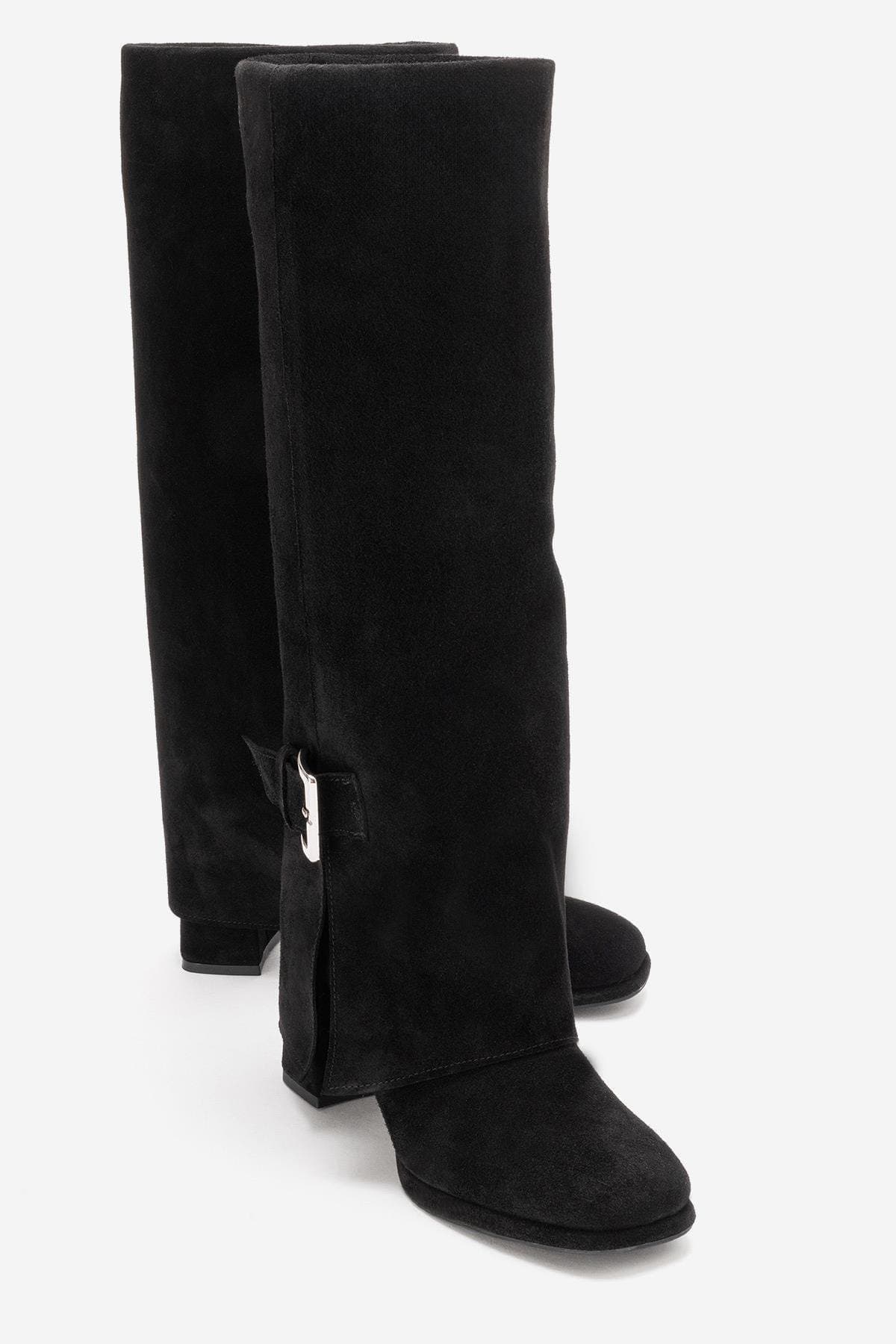 Lojo Leather Block Heel Boot - image 3