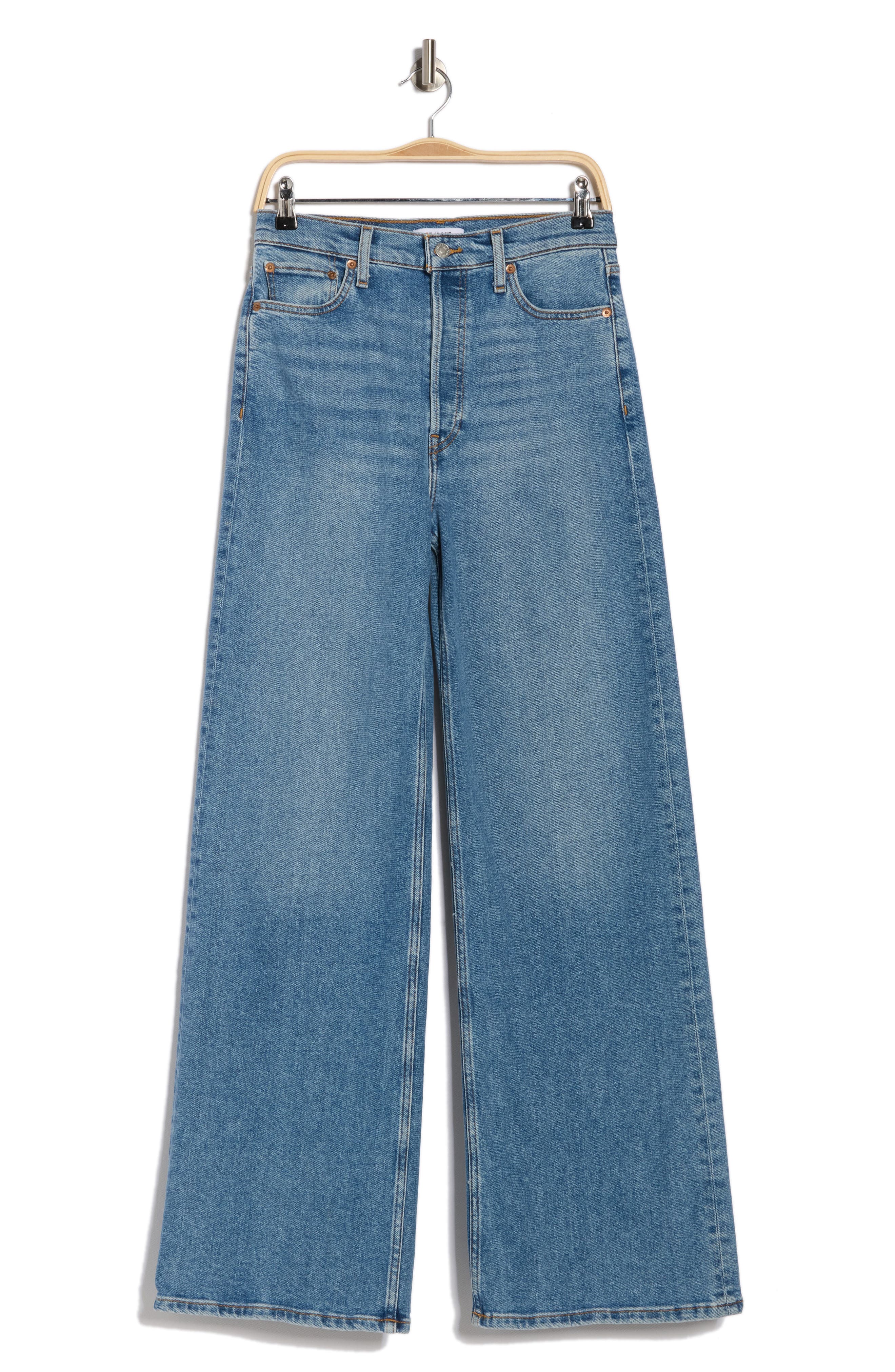 '70s High Waist Wide Leg Jeans - image 1