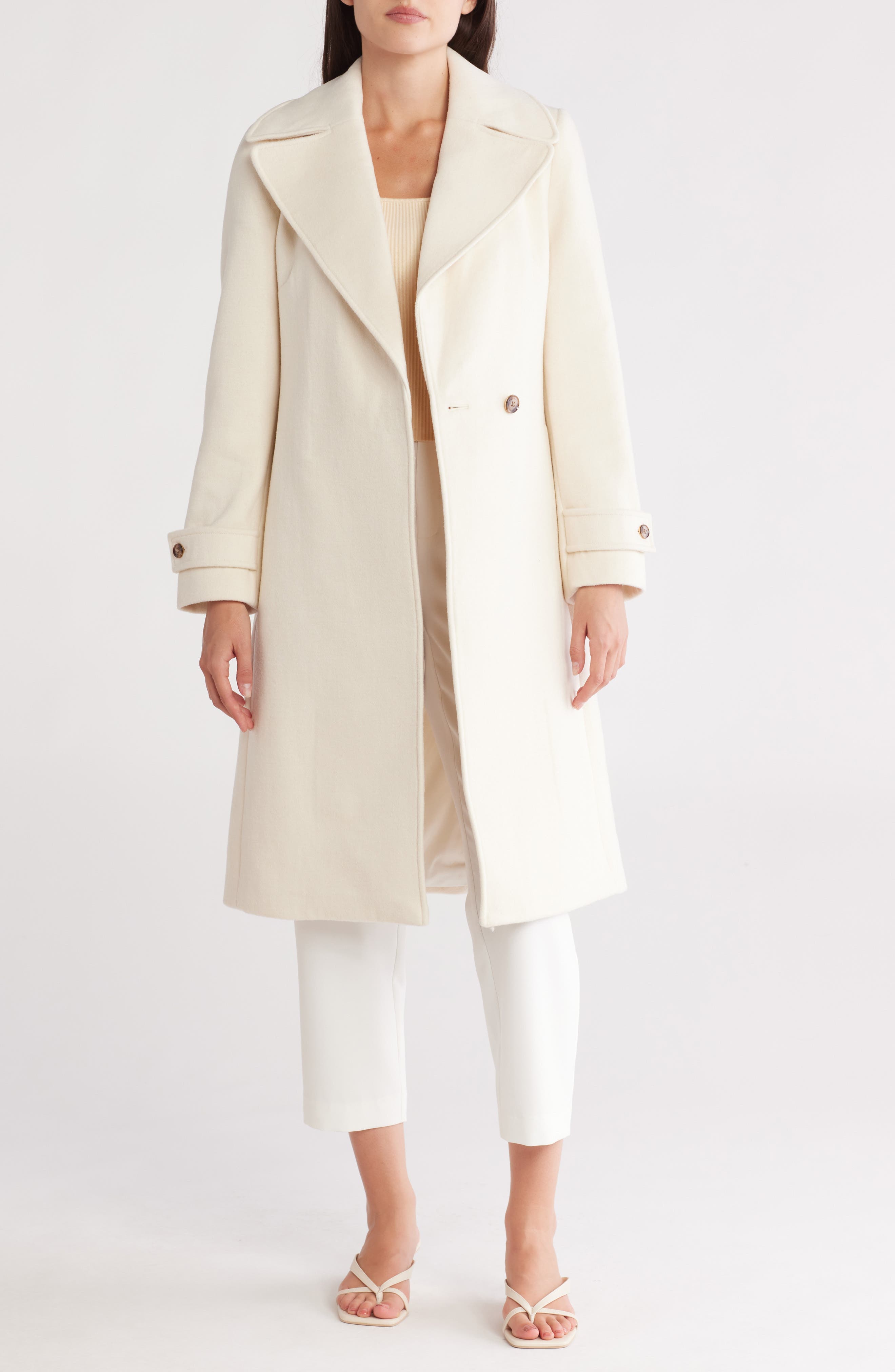Structured Wool Blend Coat - image 1