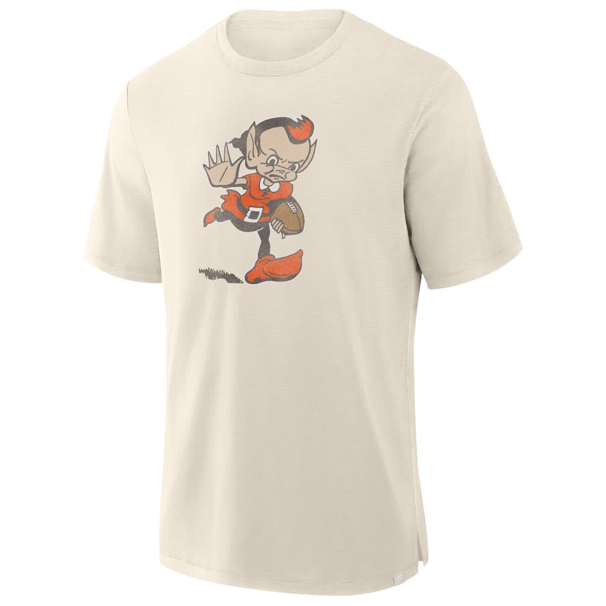 Men's Fanatics  Cream Cleveland Browns Slub T-Shirt - image 2