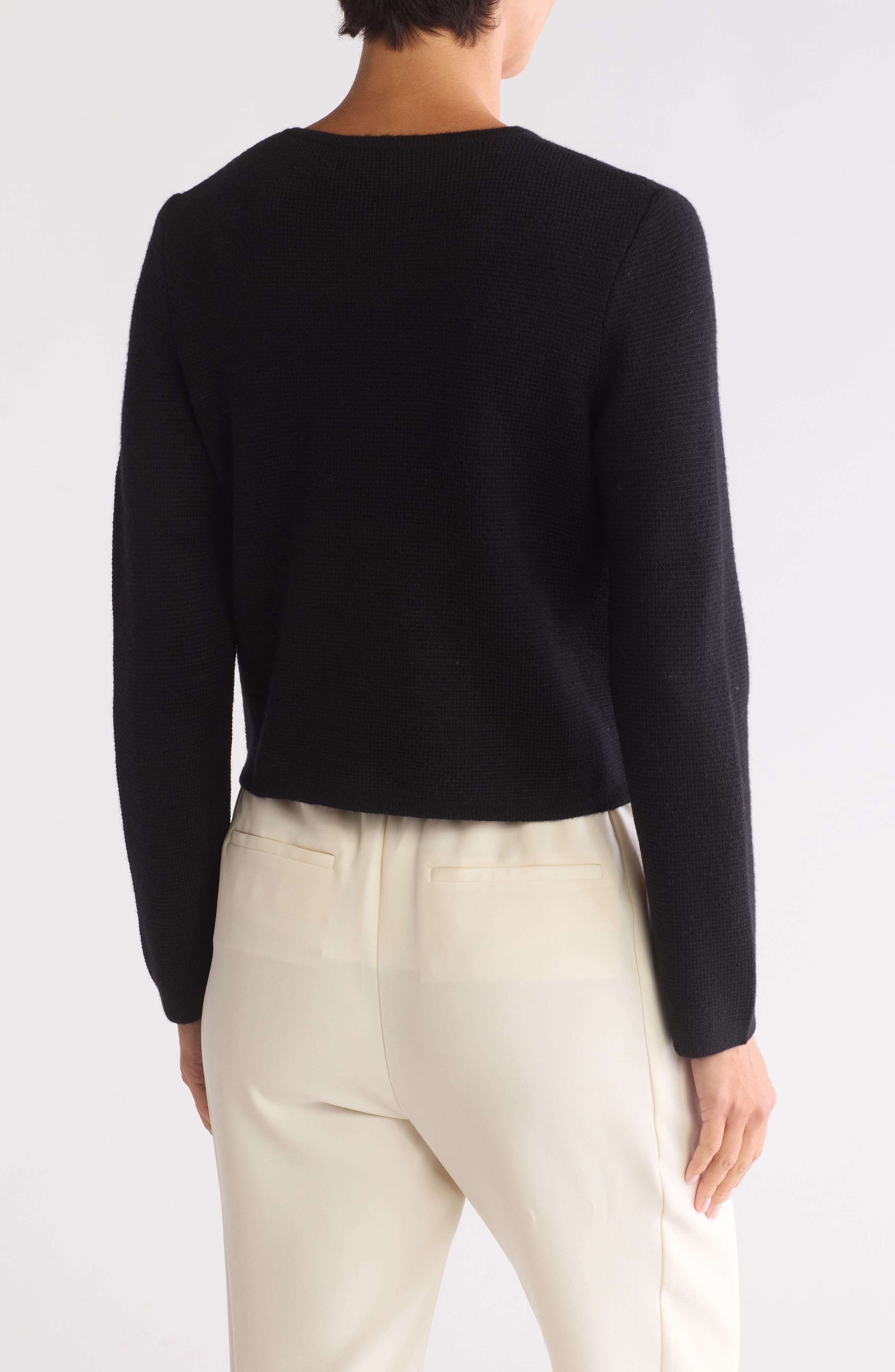 Crewneck Merino Wool Cardigan - image 2