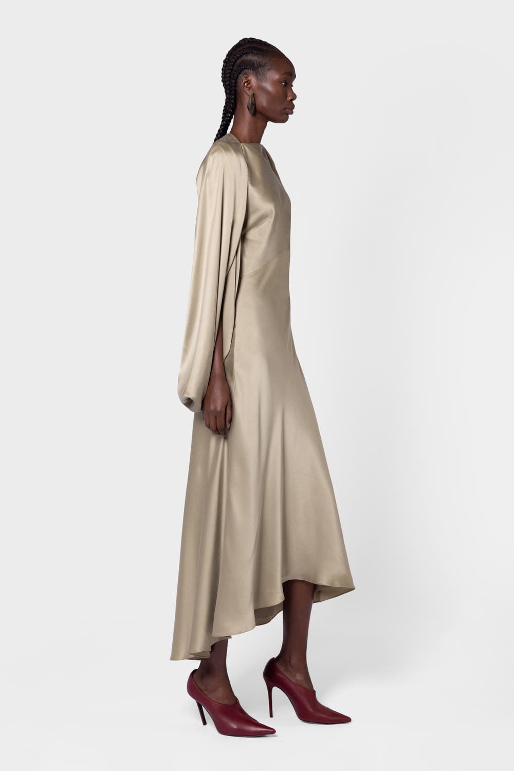 Koda Brushed Silk Midi Dress - image 2