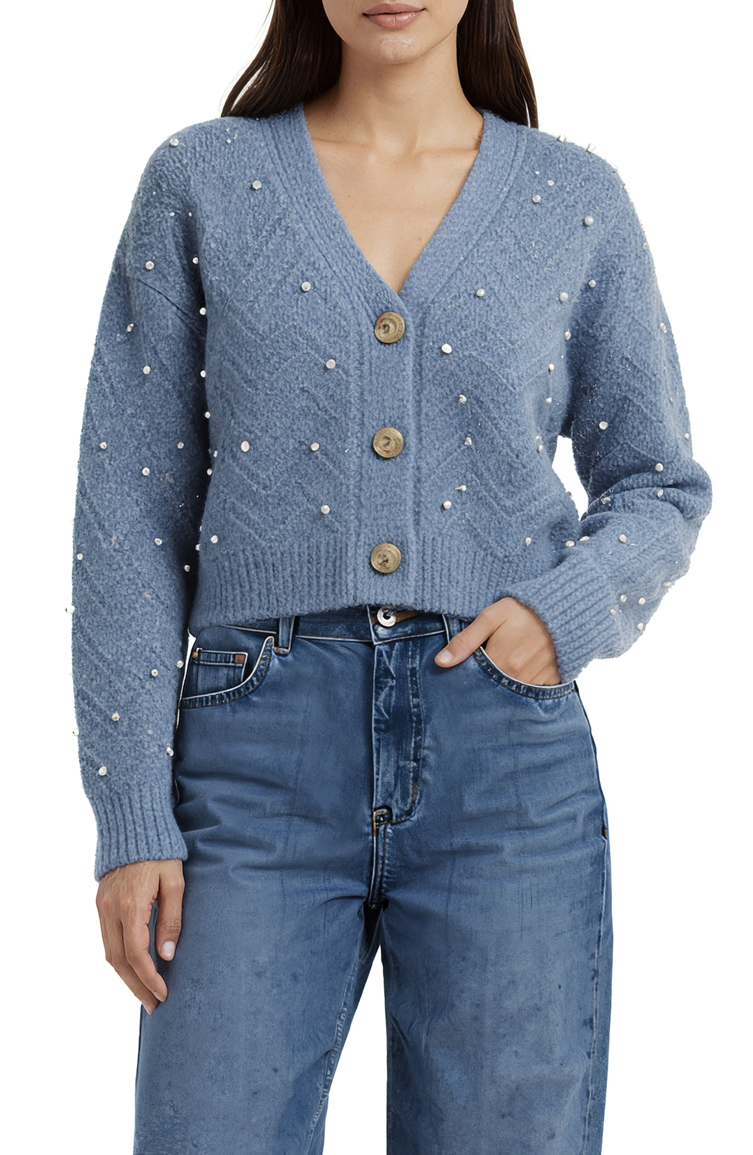 Embellished Cardigan Sweater - image 5