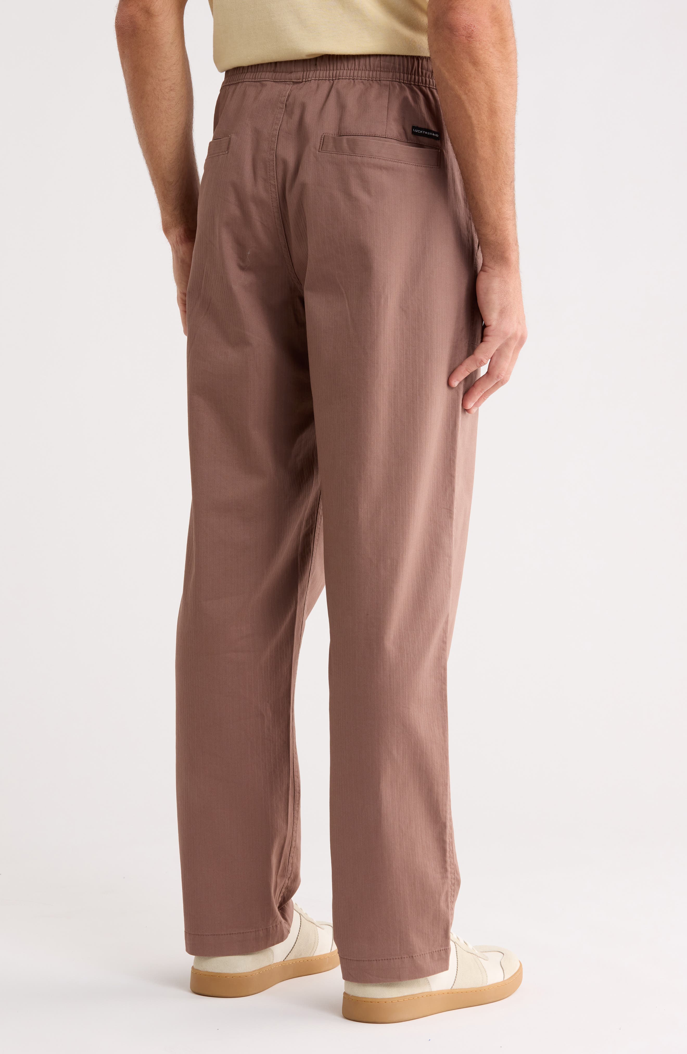 Organic Cotton Dobby Drawstring Waist Pants - image 4