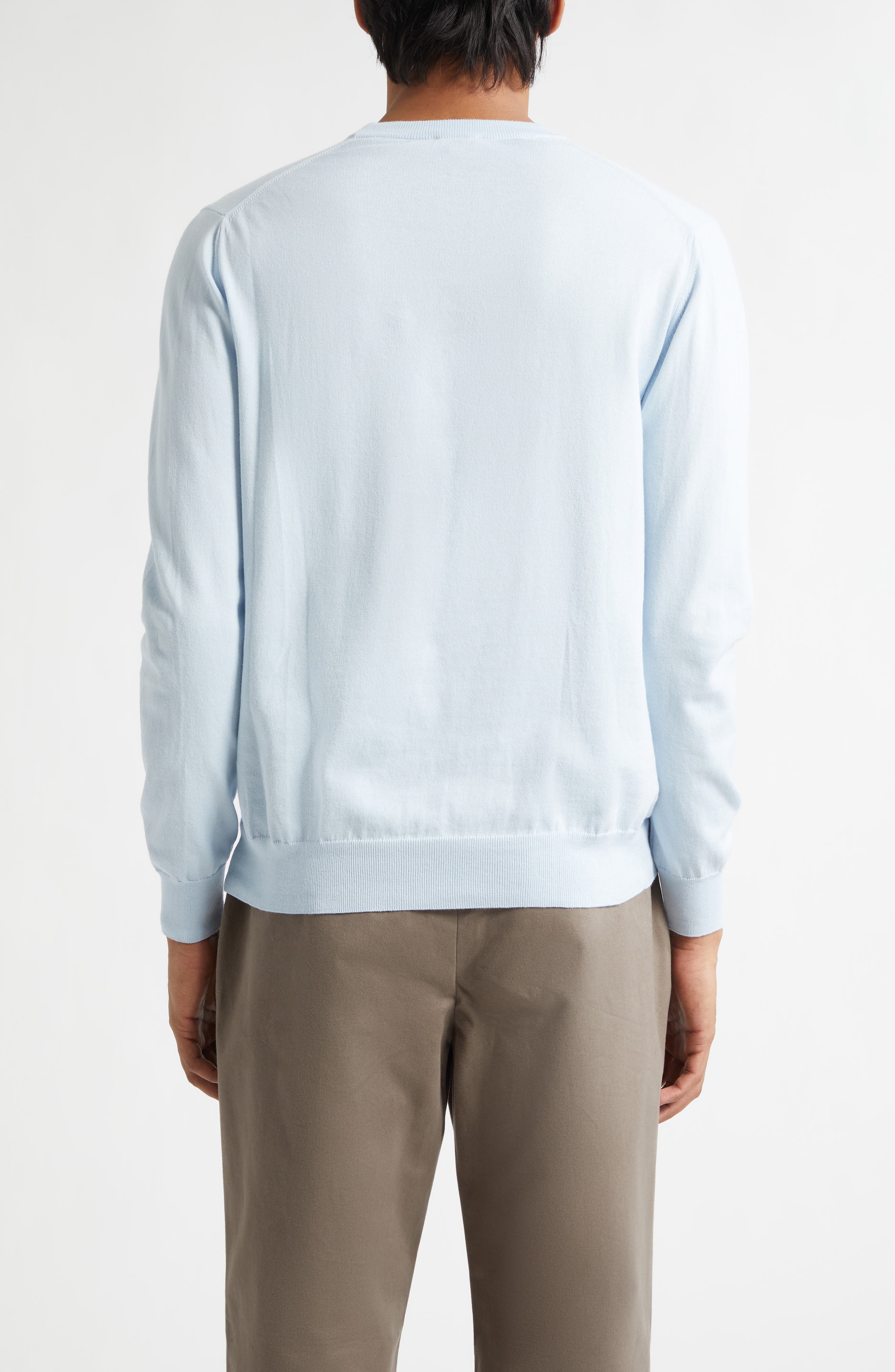 Lightweight Cotton Crewneck Sweater - image 2