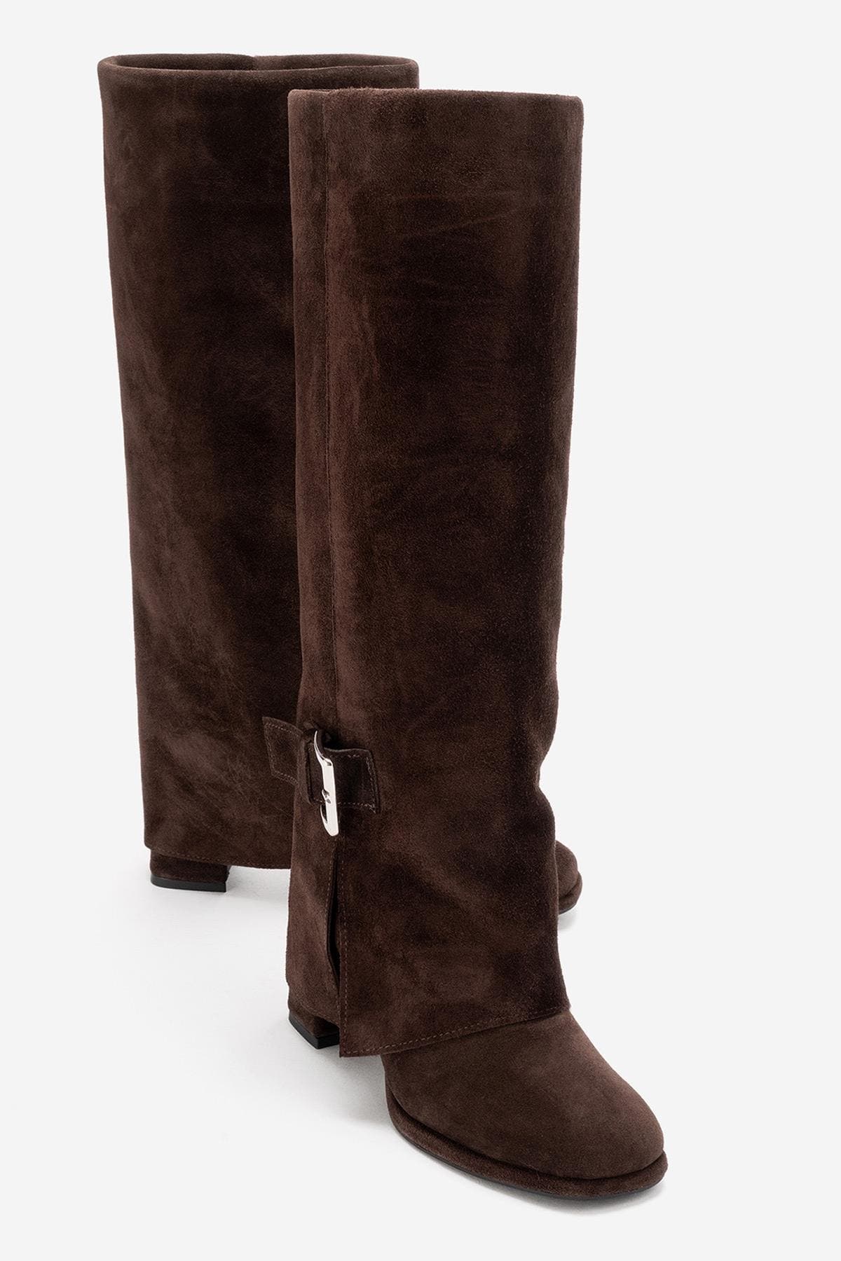 Lojo Leather Block Heel Boot - image 5
