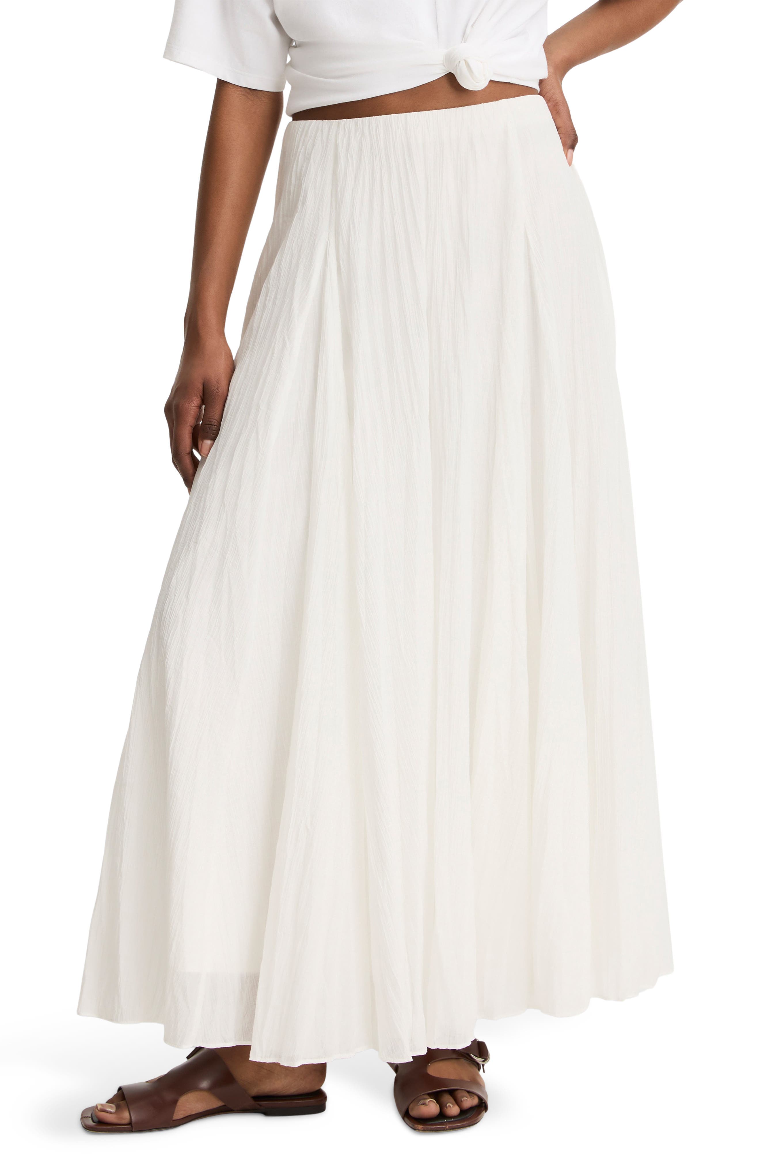 Crinkled Maxi Skirt - image 2