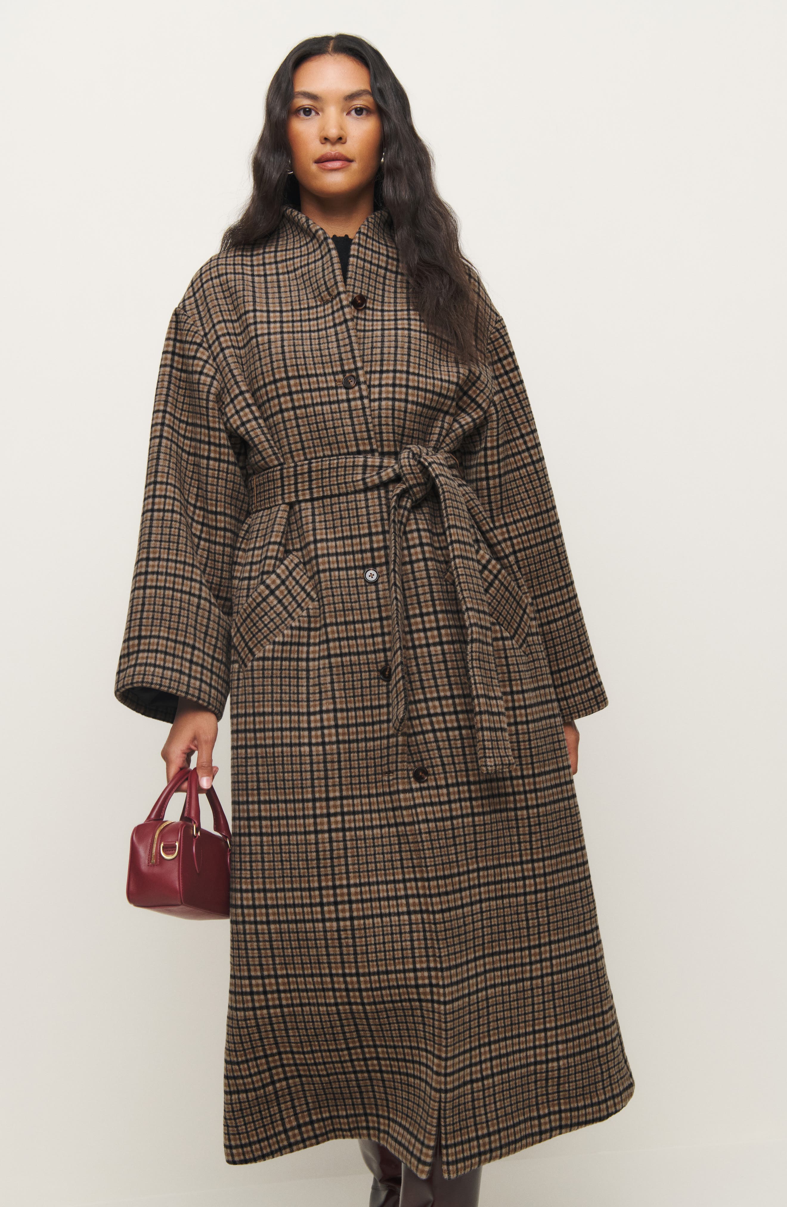 x Kacey Musgraves Cotswolds Plaid Wool Blend Coat - image 2