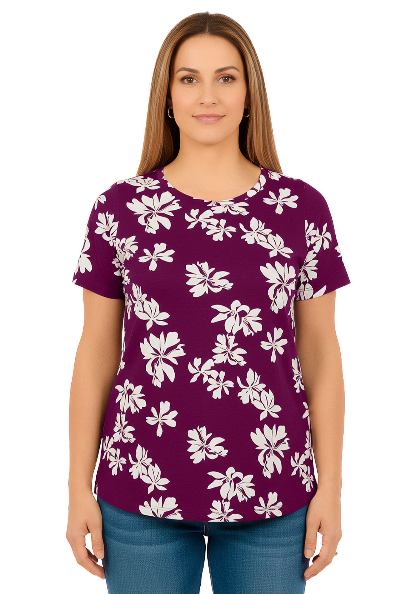 Plus Size Cotton Ultimate Crewneck Tee - image 5