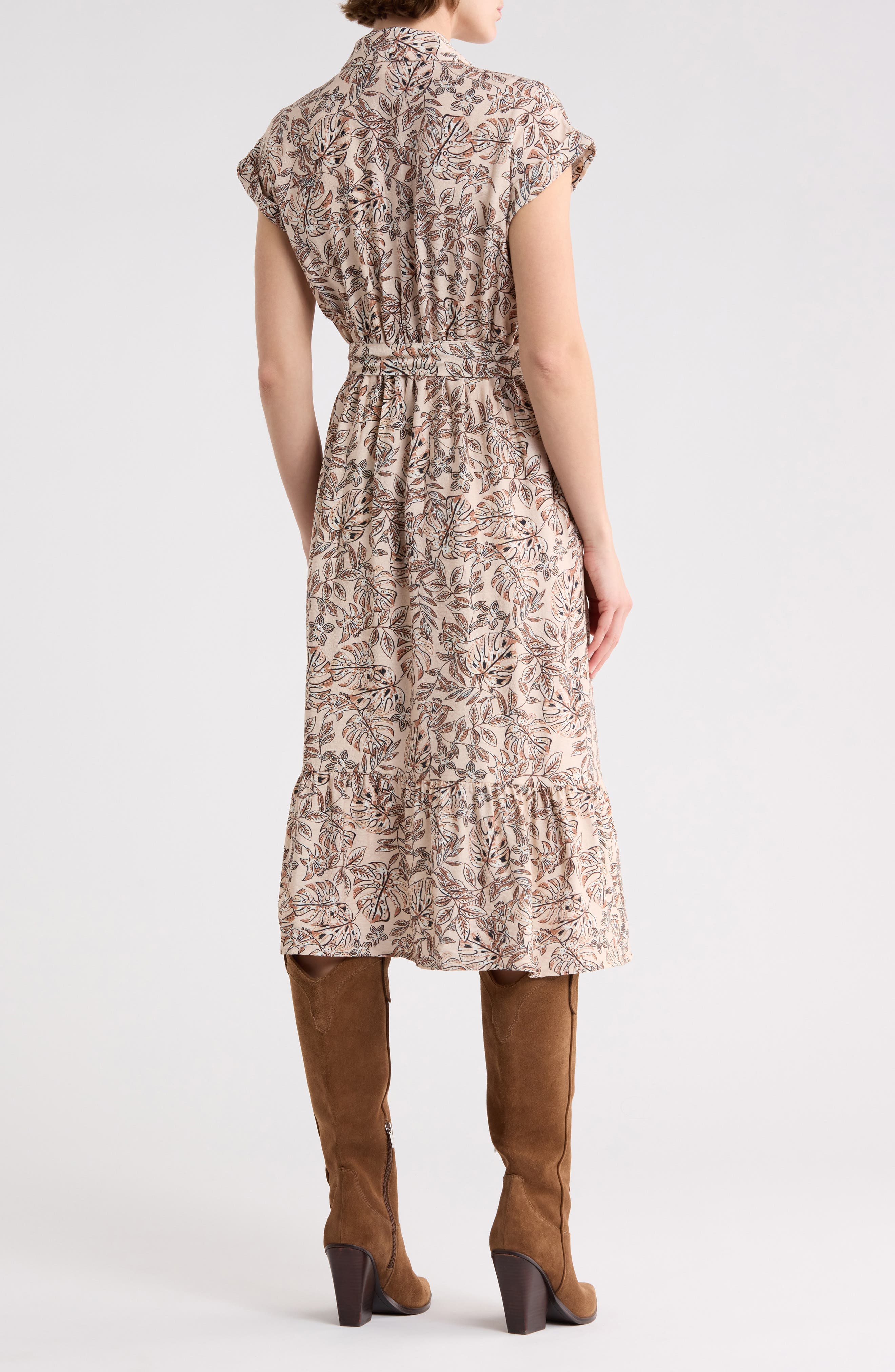 Belt Midi Shirtdress - image 2