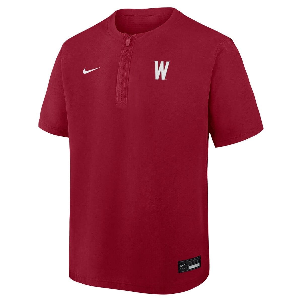 Men's Nike Crimson Washington State Cougars Dri-FIT Quarter-Zip Windshirt - image 2