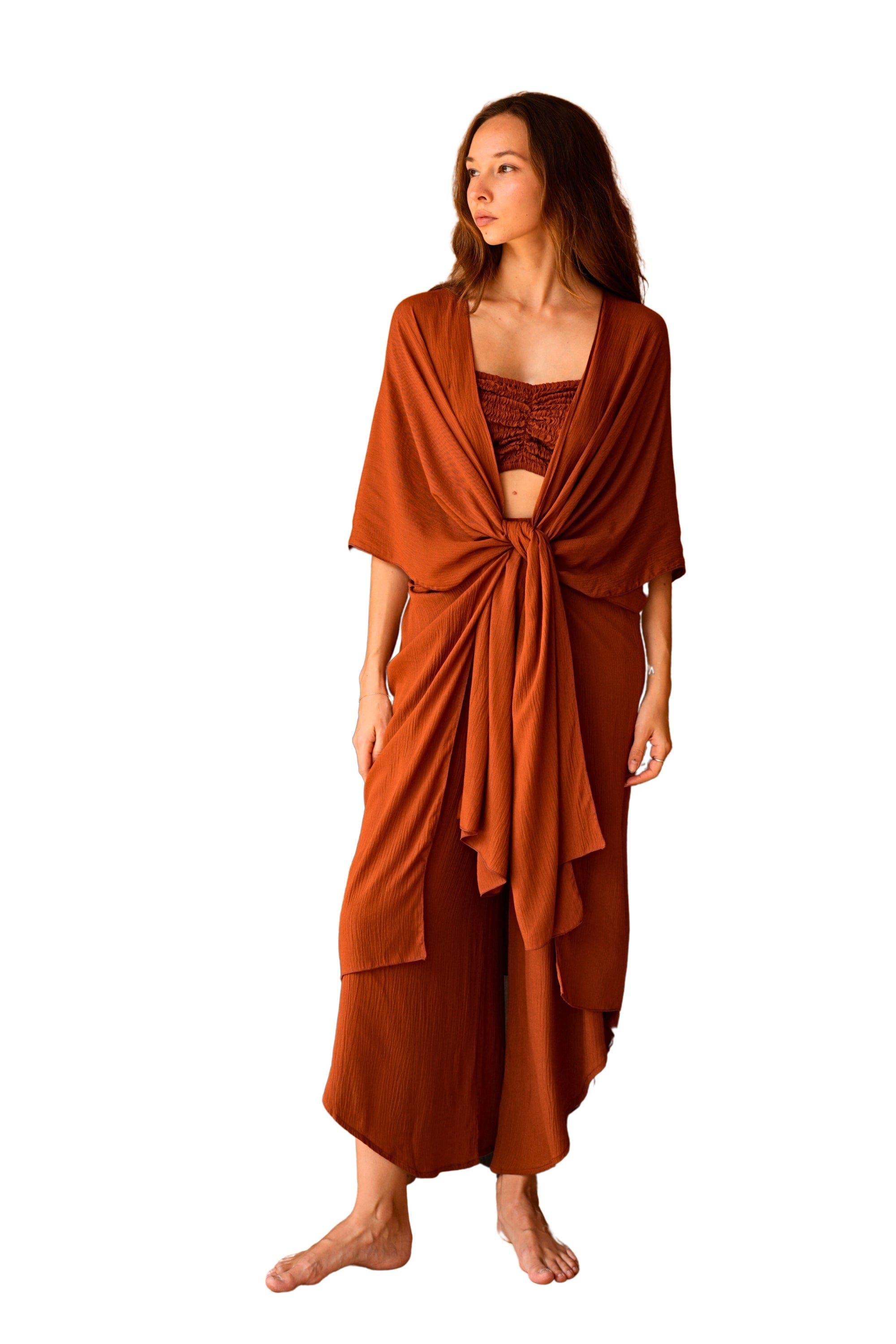 Kaia Flowy Wrap Duster - image 1