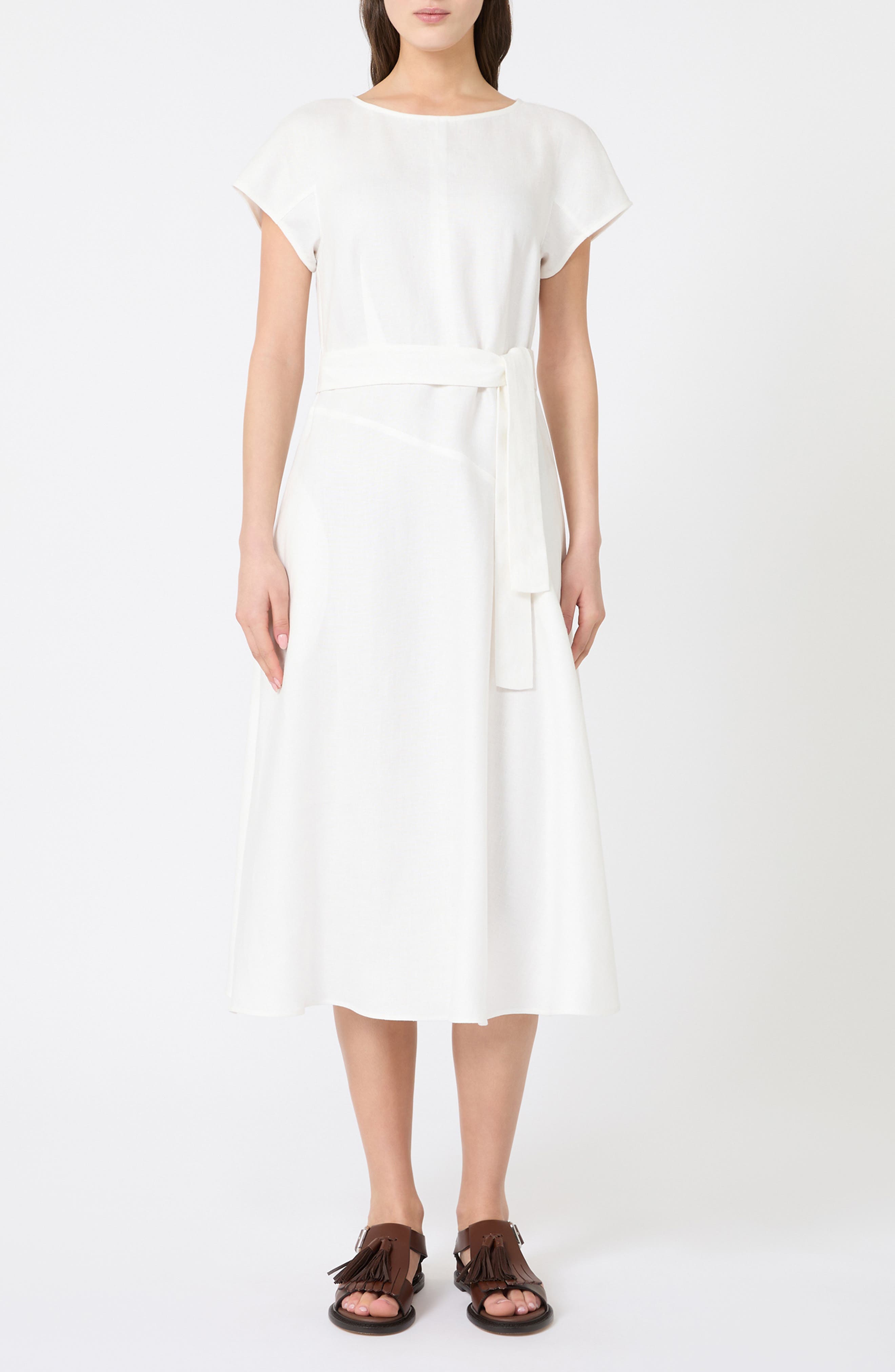 Esordio Linen Midi Dress - image 1