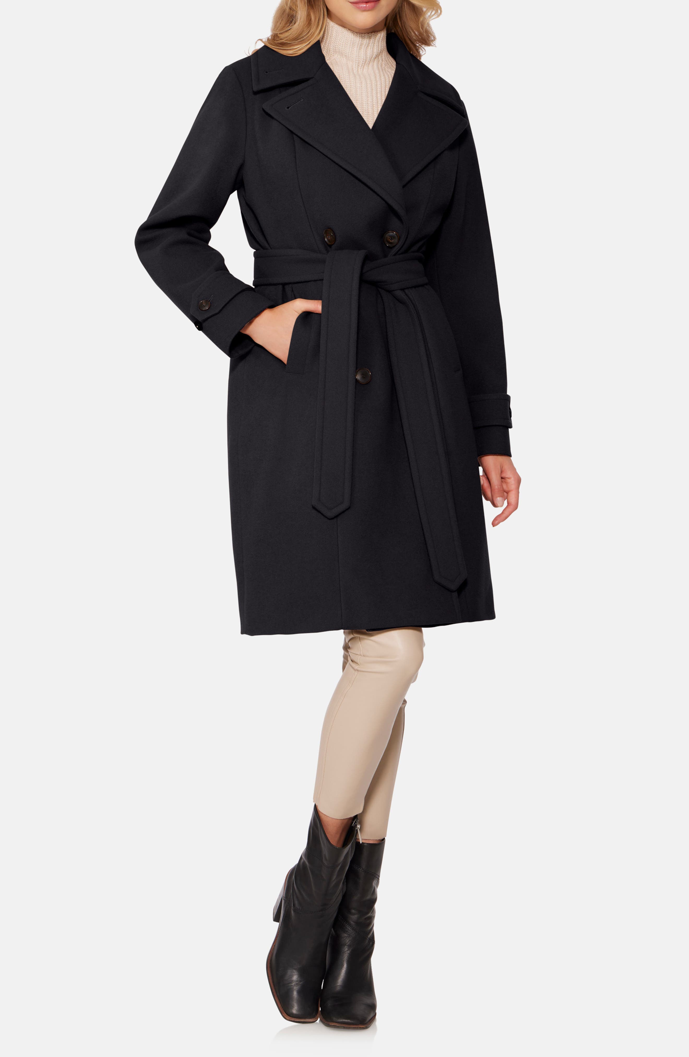 Double Breasted Virgin Wool Blend 750 Fill Power Down Waterproof Coat - image 1