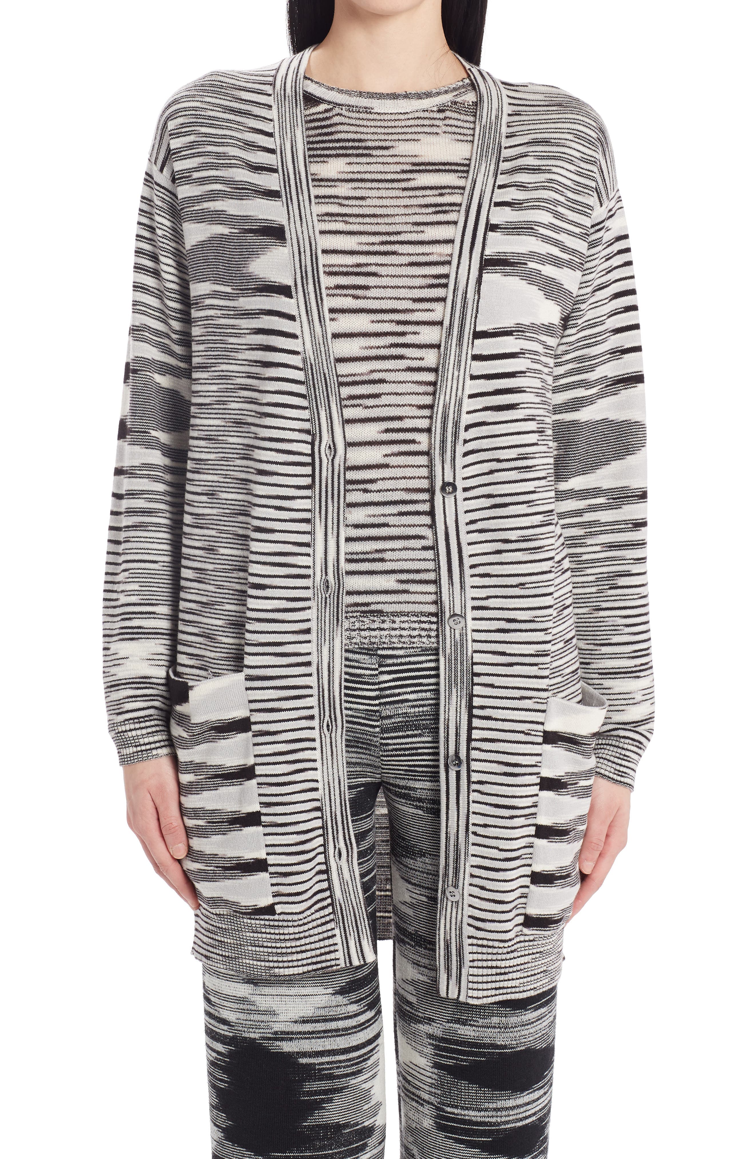 Space Dye Cashmere Cardigan - image 1