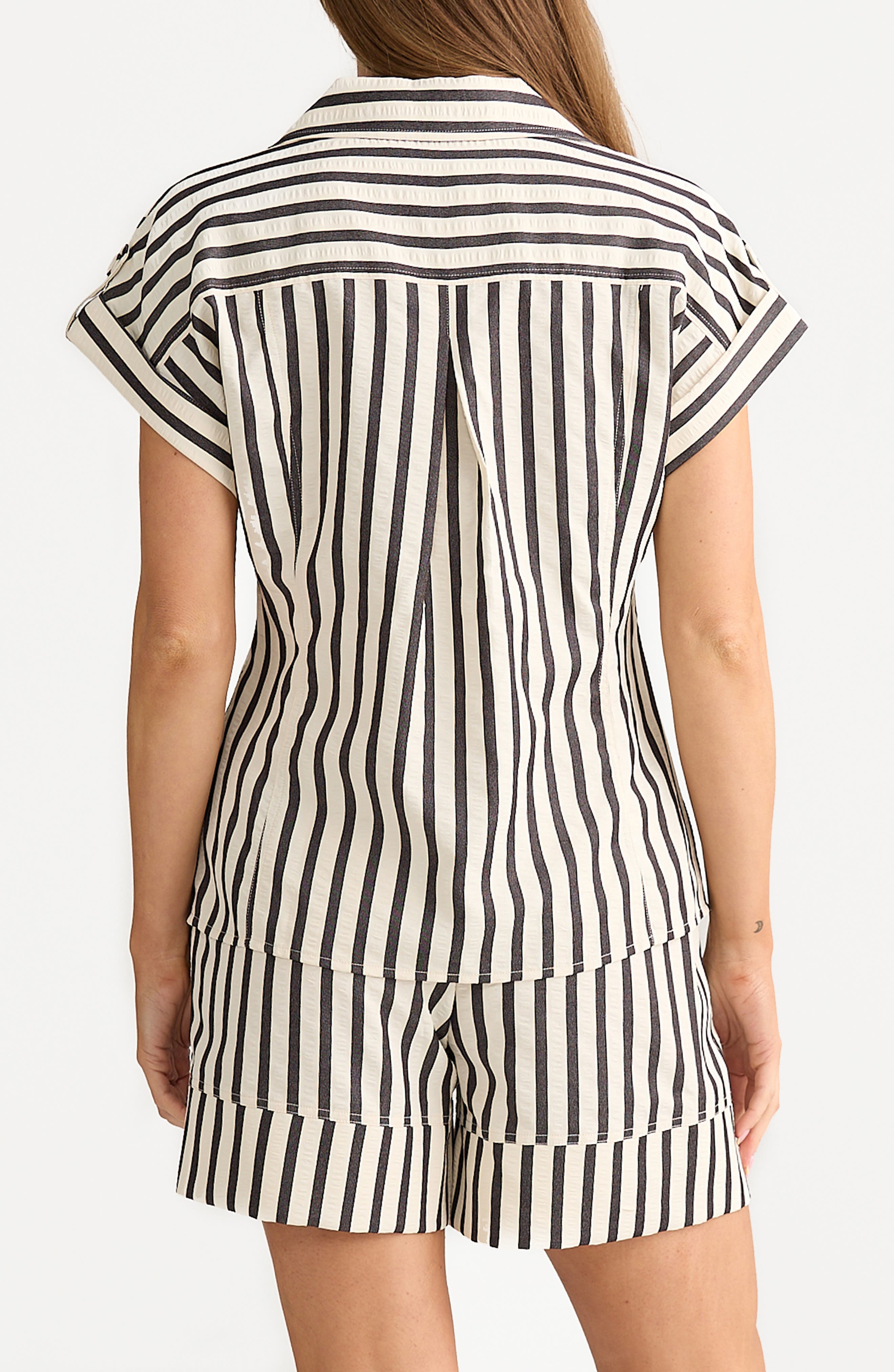 Portia Stripe Button-Up Shirt - image 2