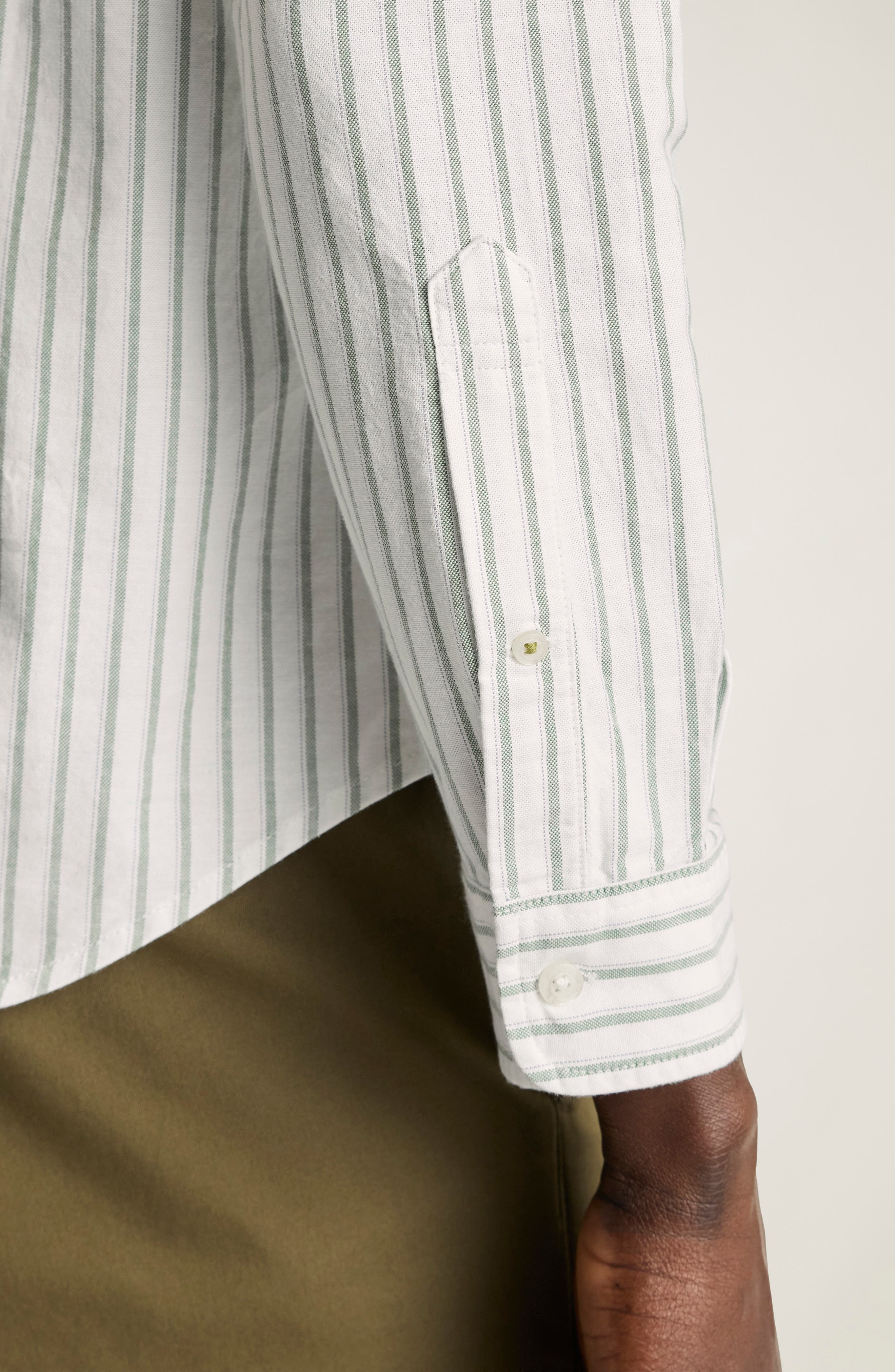 Stripe Stretch Oxford Button-Down Shirt - image 2
