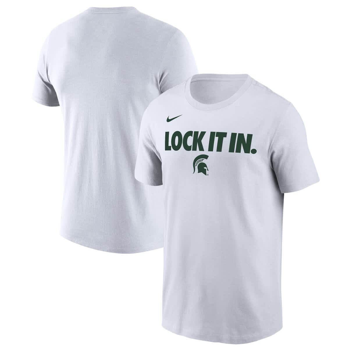 Men's Nike  White Michigan State Spartans 2026 On-Court Bench T-Shirt - image 1