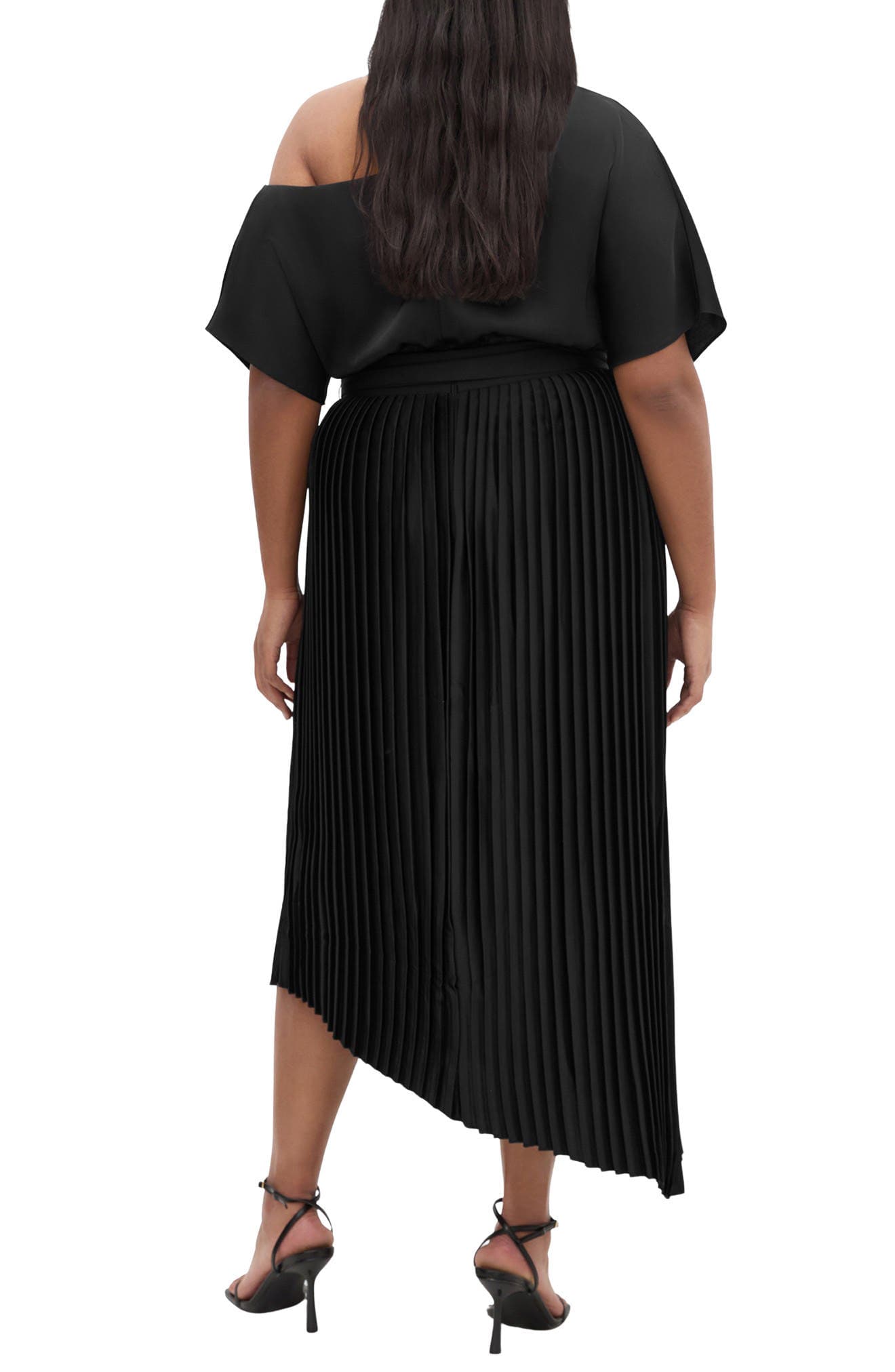 Payton Pleated One-Shoulder Maxi Dress - image 2