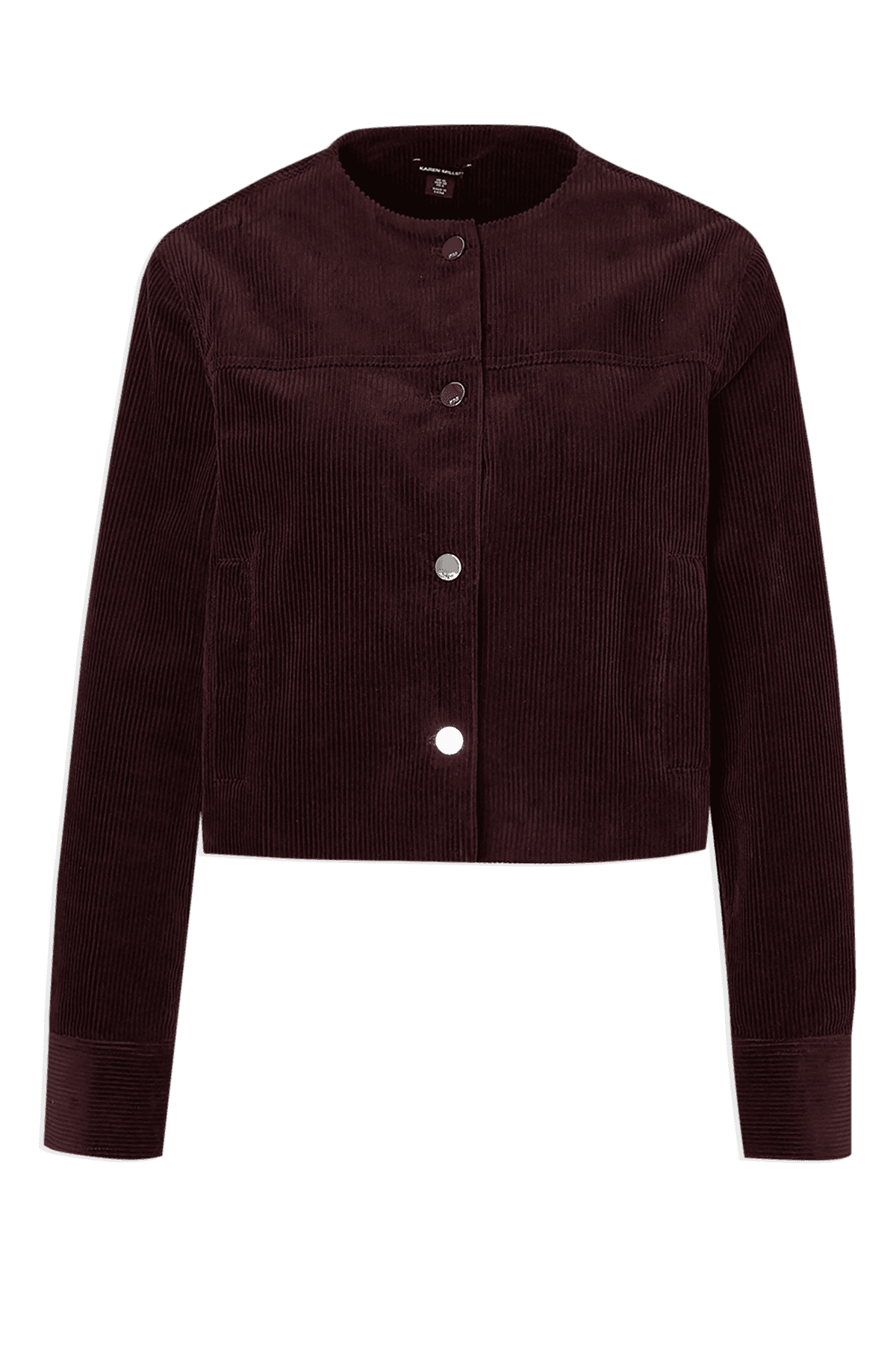 Cord Collarless Tailored Jacket - image 2