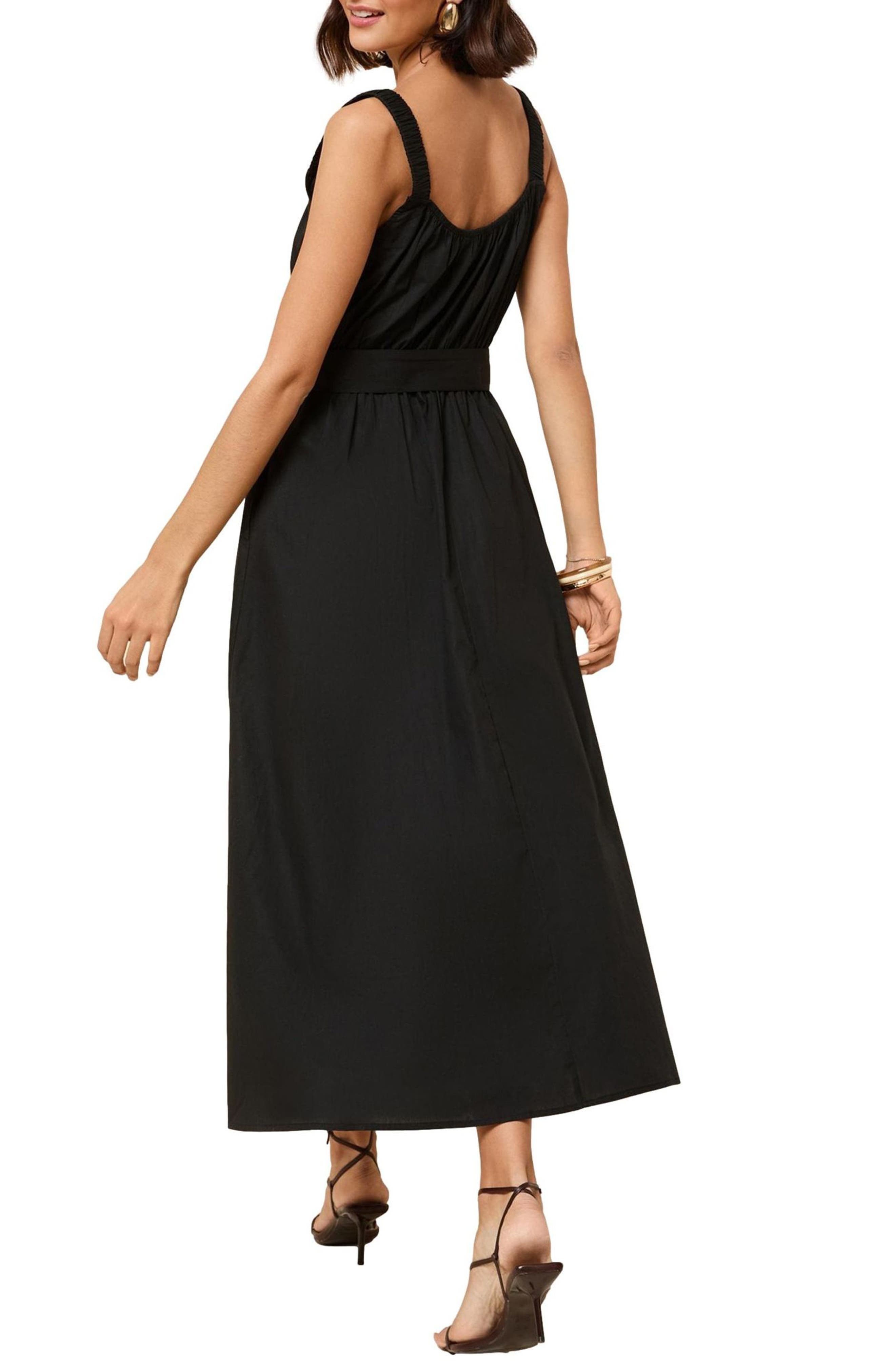 Belted Cotton Maxi Dress - image 2