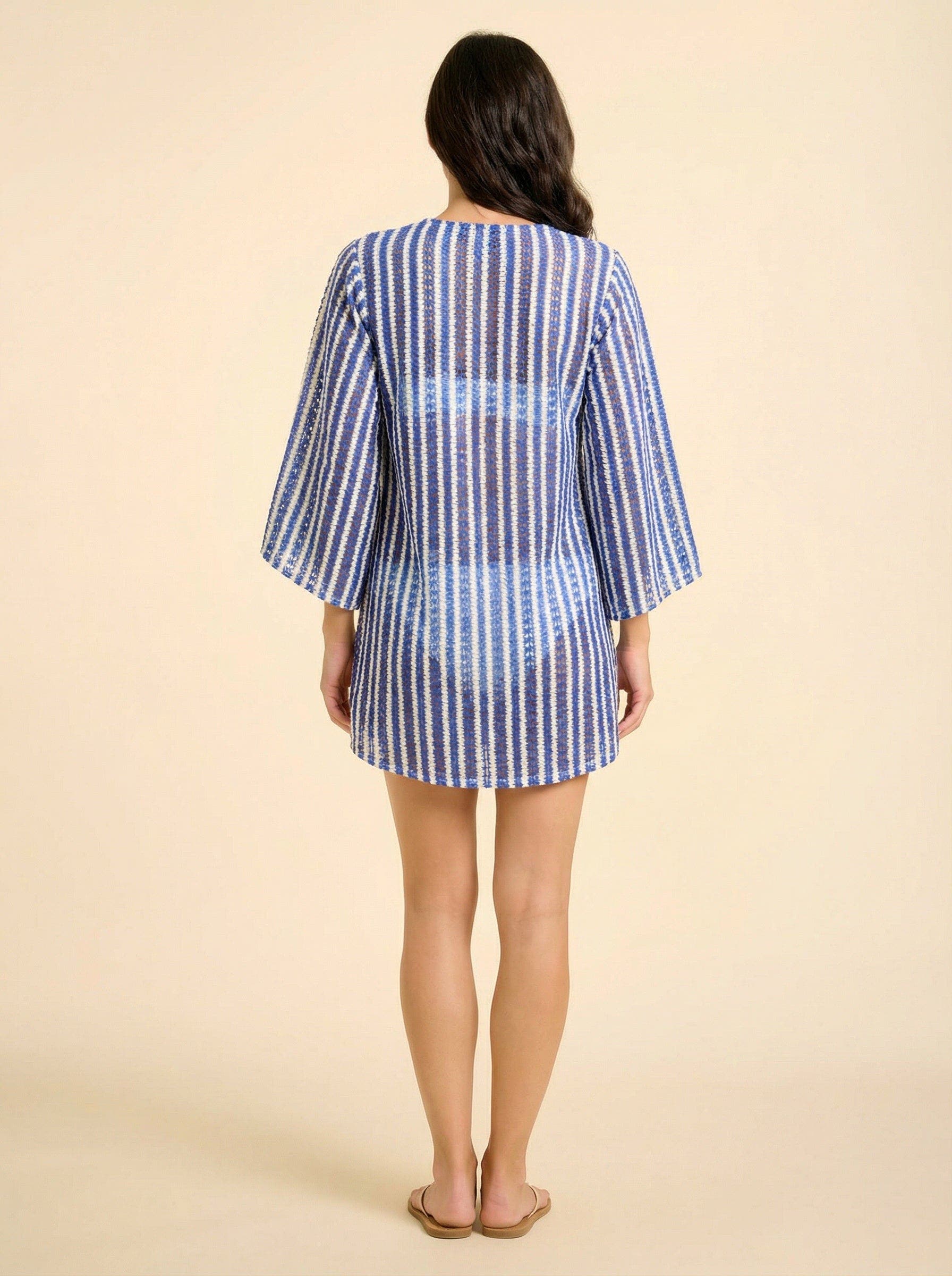 Sorrento Bell Sleeve Crochet Cover-up - image 2