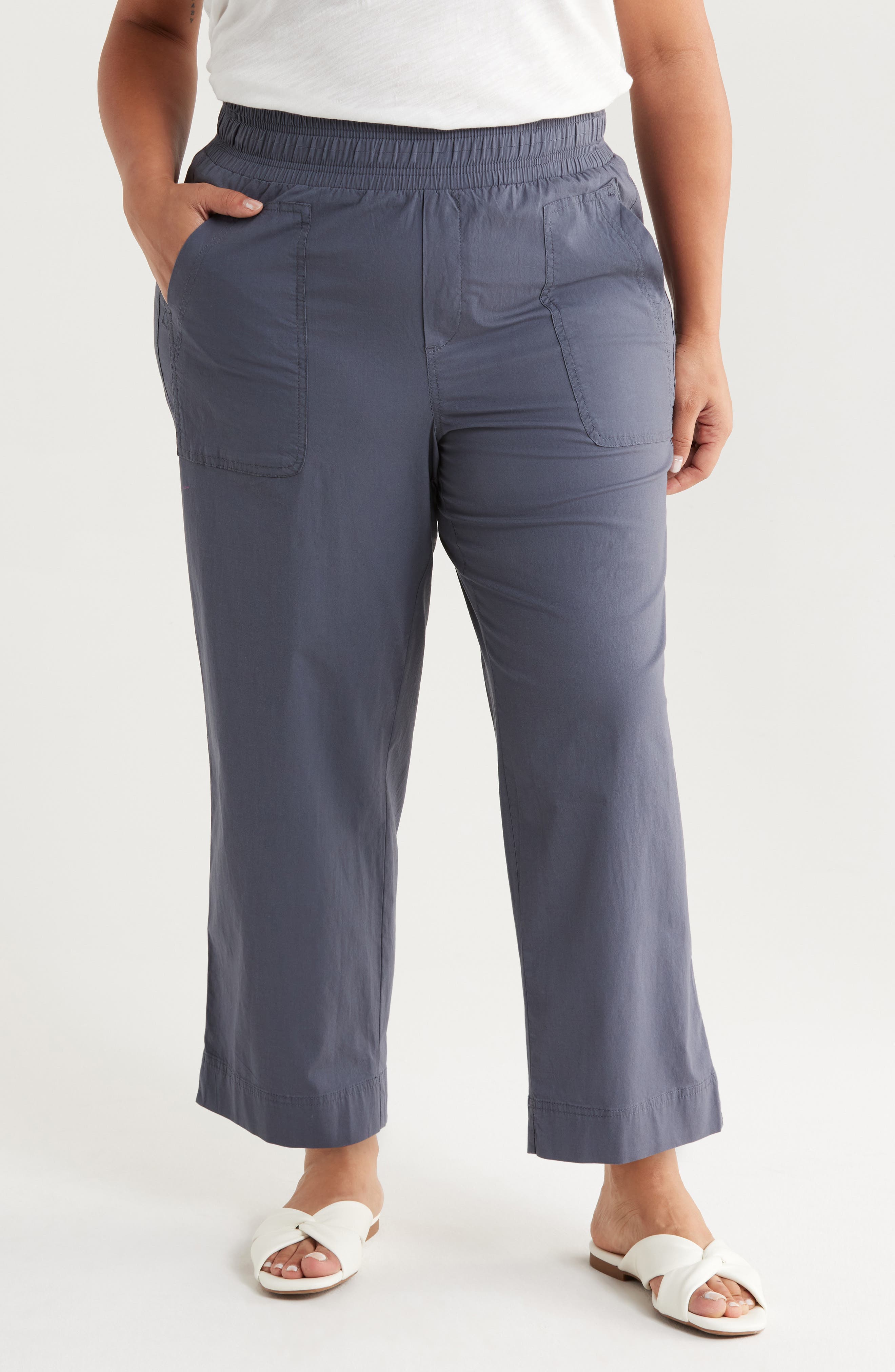 Skyrise Patch Pocket Straight Leg Pants - image 1