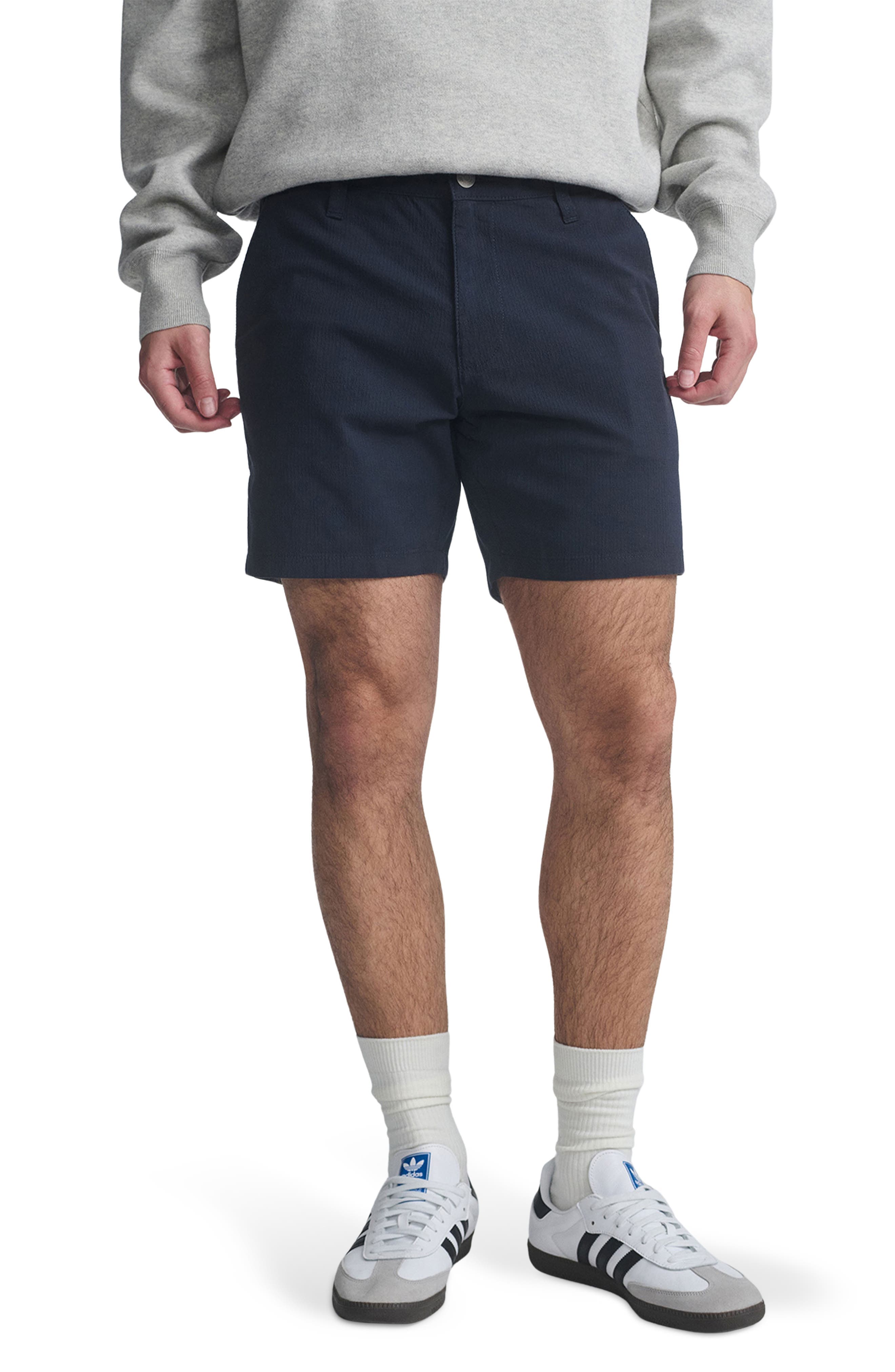 Nate Flat Front Seersucker Shorts - image 1