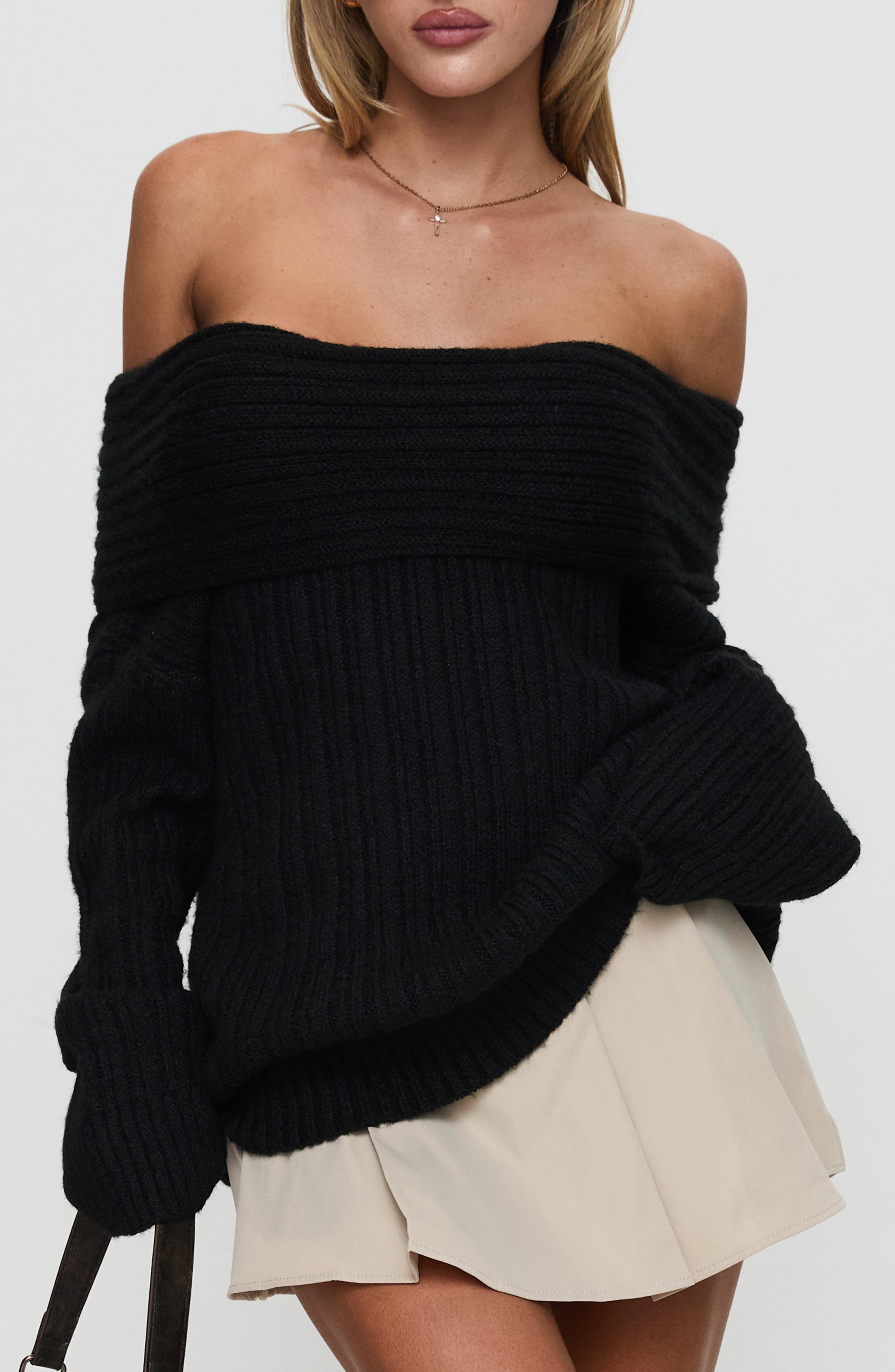 Snowie Off the Shoulder Sweater - image 1