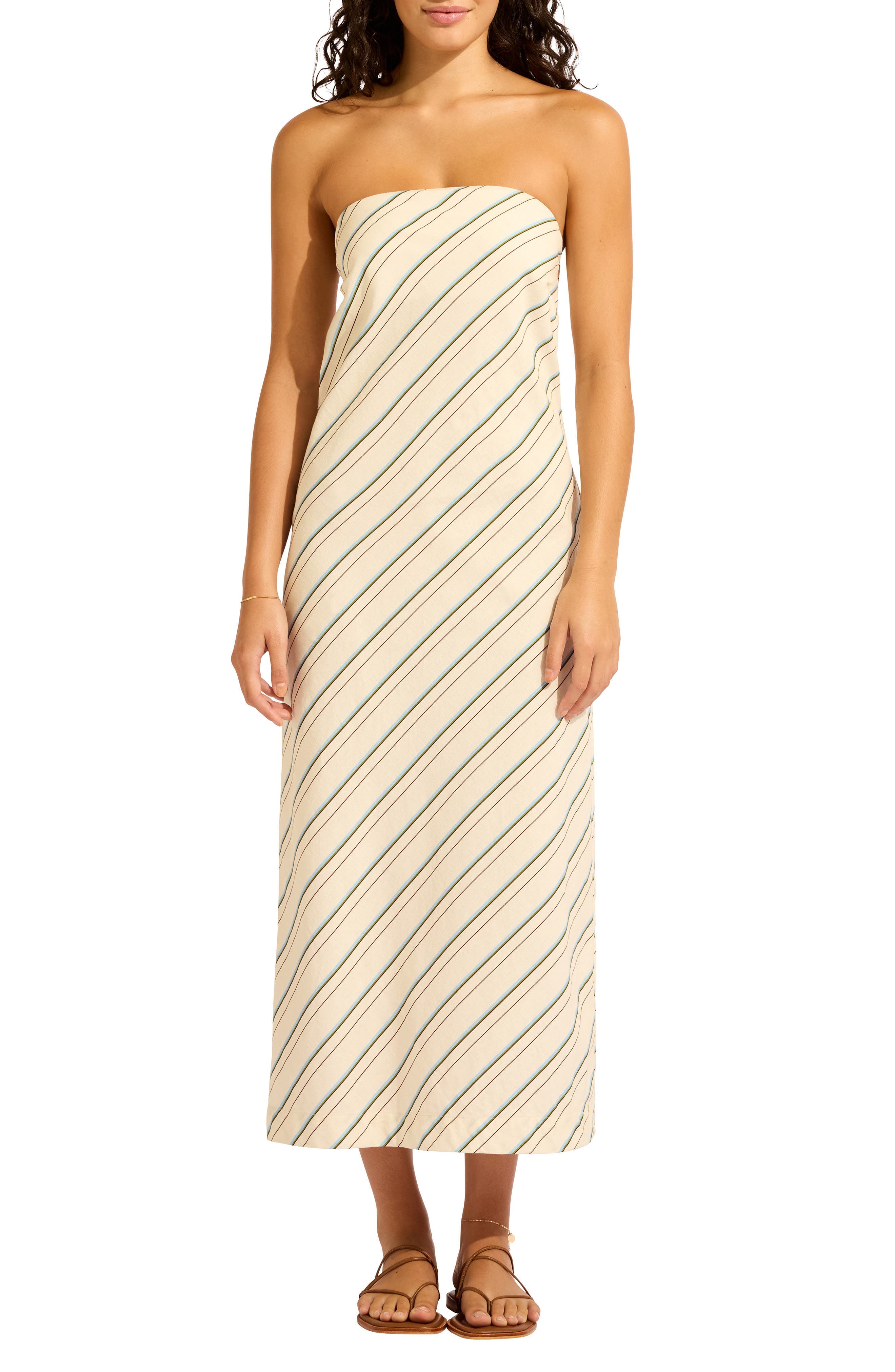 Bias Cut Cover-Up Midi Dress - image 1