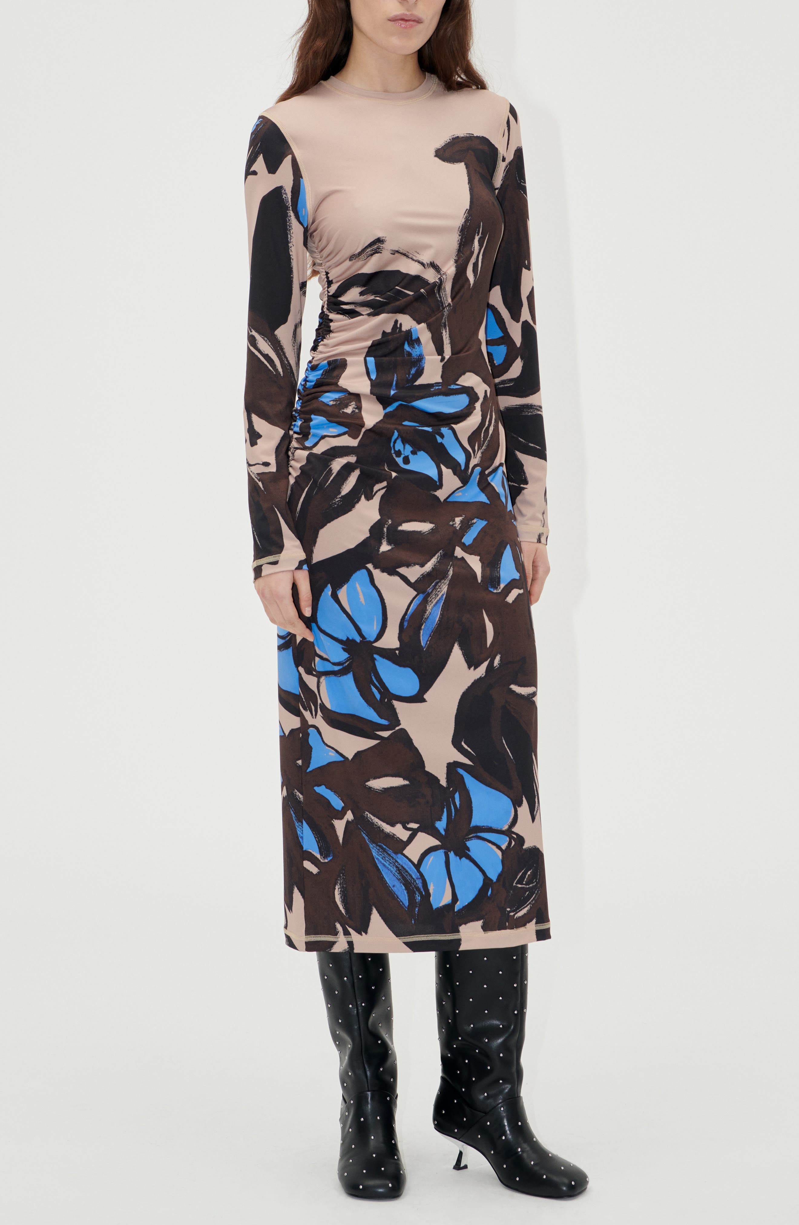 Floral Long Sleeve Dress - image 1
