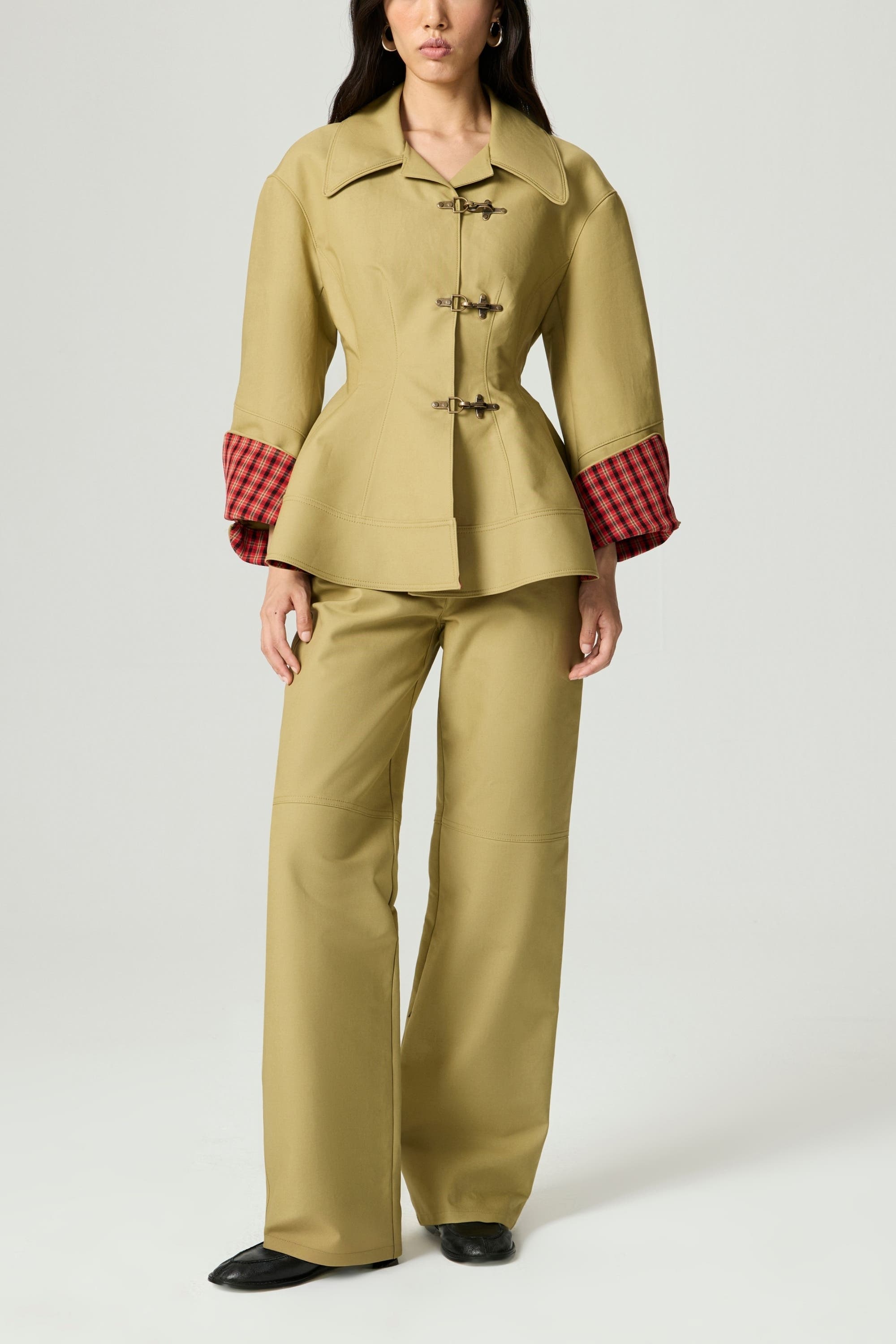 Buckle-Front Fitted Jacket - image 2