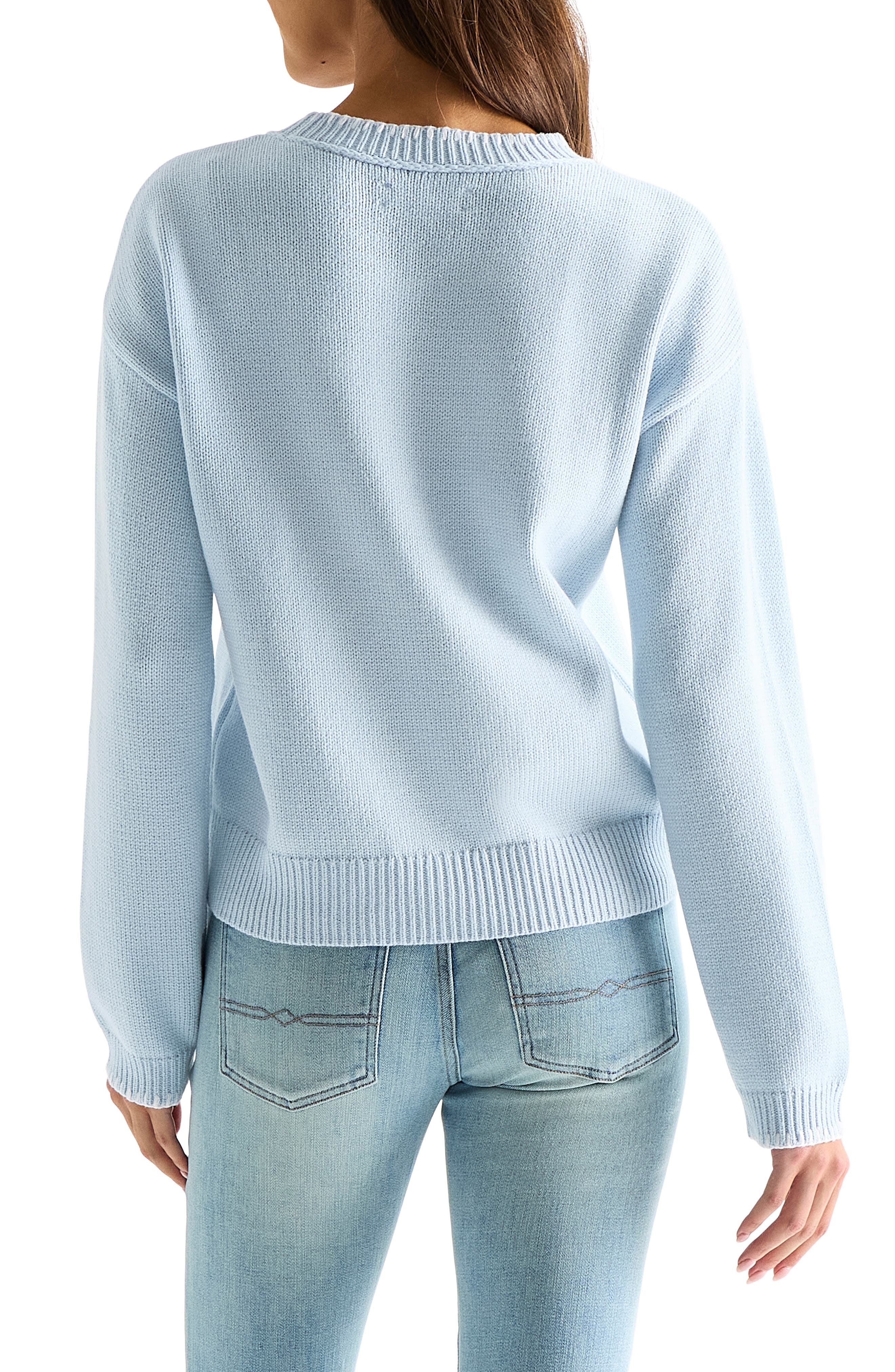 Embroidered Fish Sweater - image 2