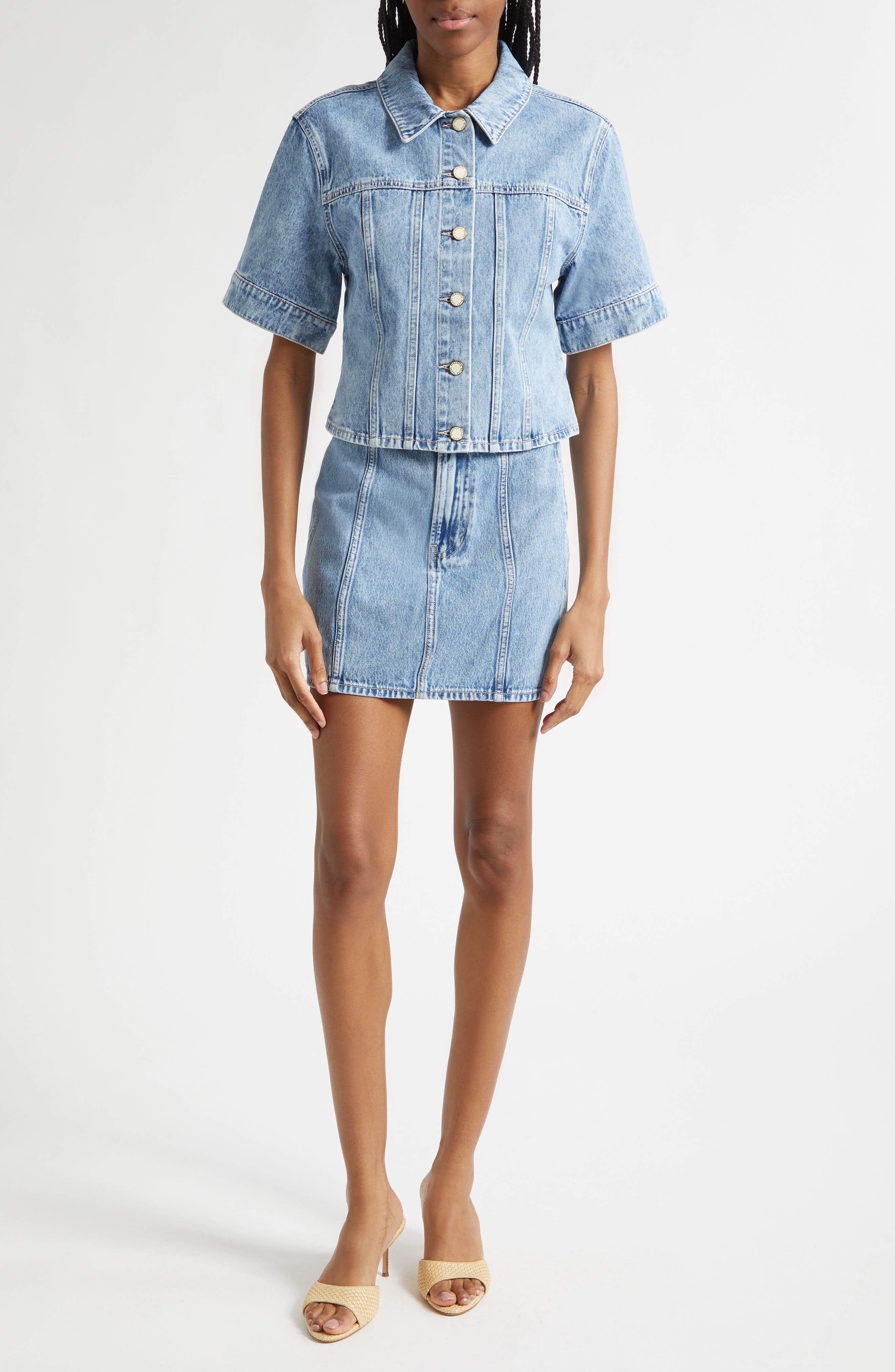 Malcom Short Sleeve Denim Jacket - image 2
