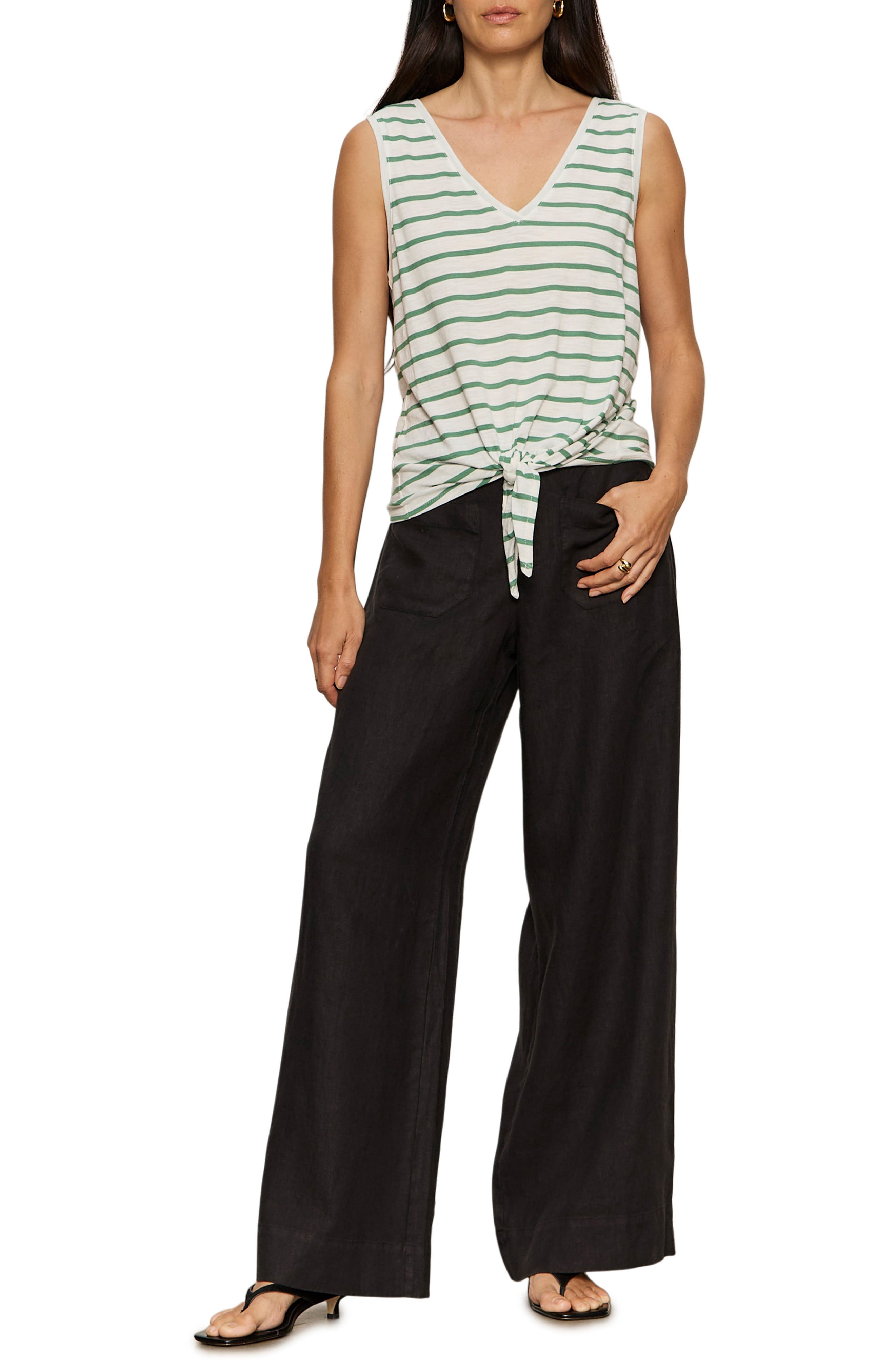 The Marine Linen Wide Leg Pants - image 2