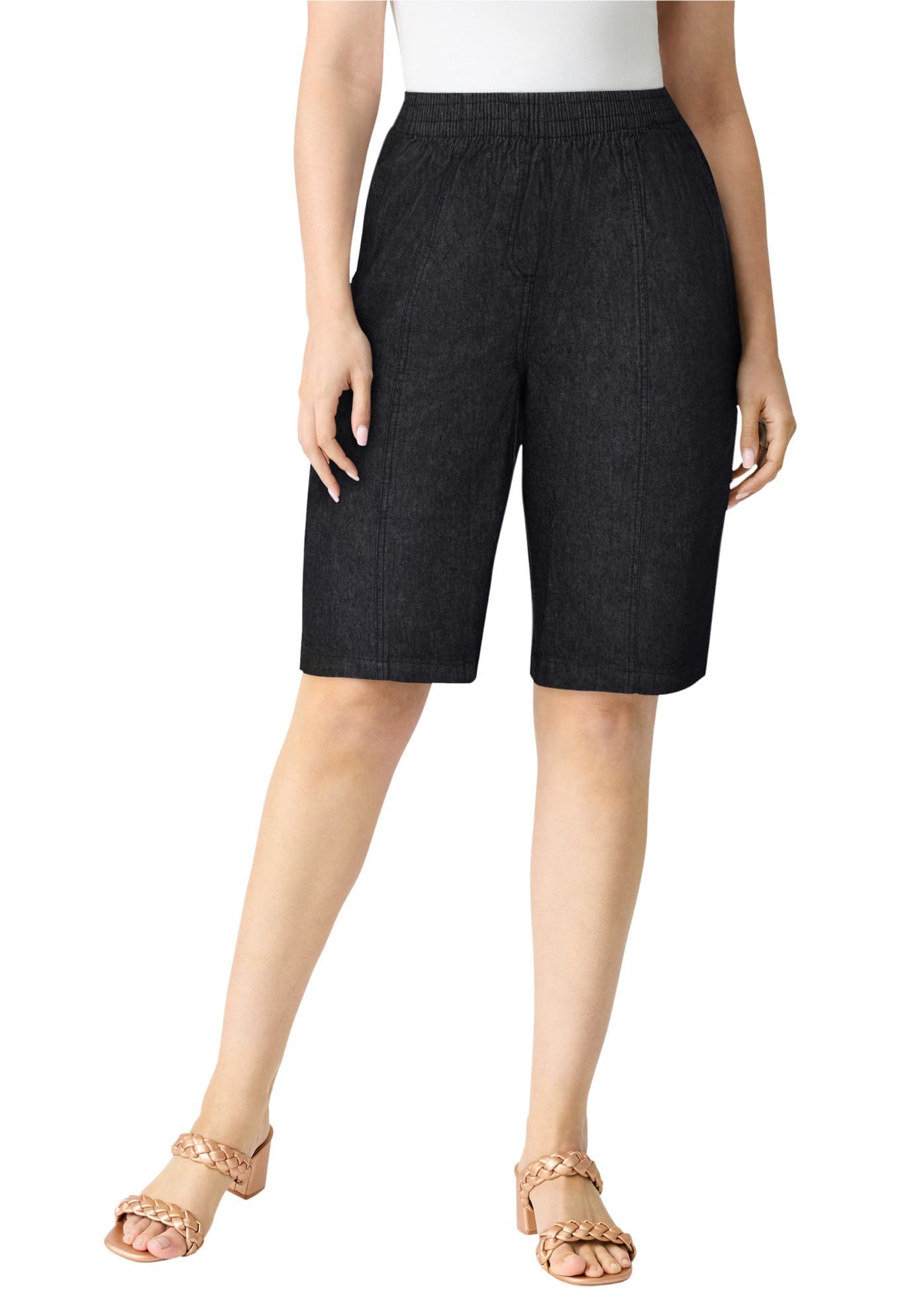 Plus Size Easy-Wear Bermuda Short - image 1