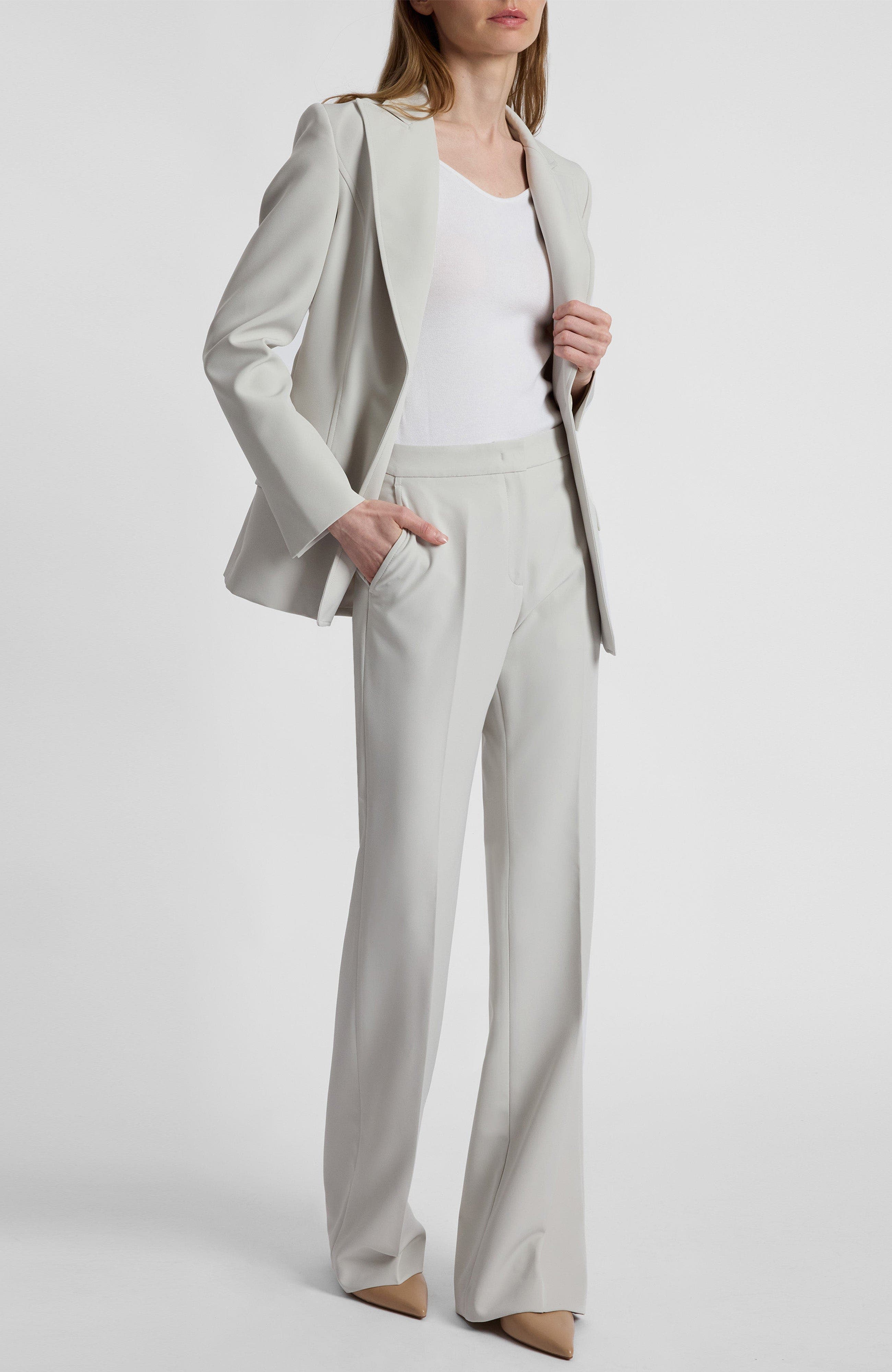 Bethany Flared Pant in Soft Stretch Crepe - image 2