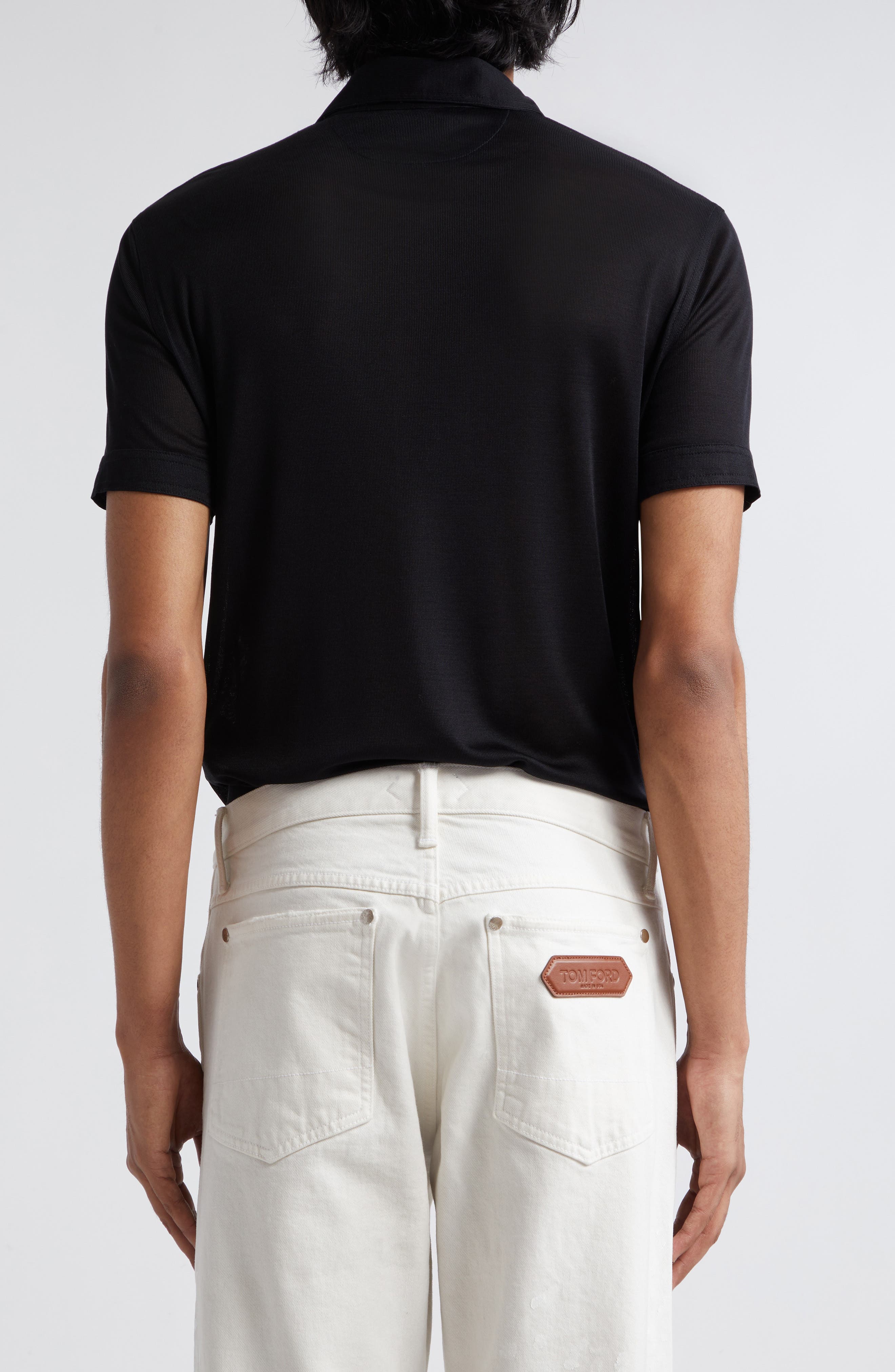 Silk Jersey Polo - image 2