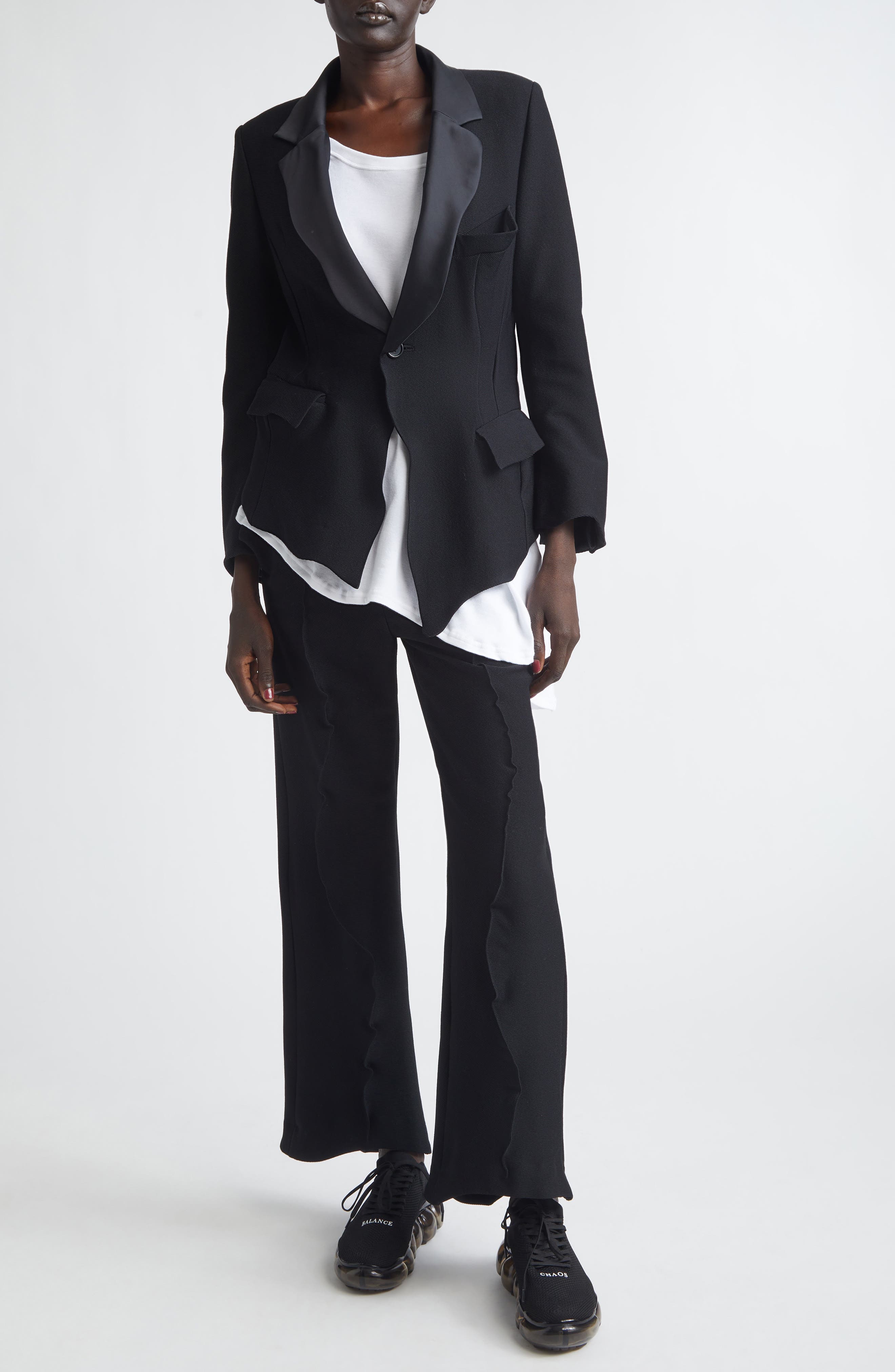 Pintuck Wool Blend Pants - image 2