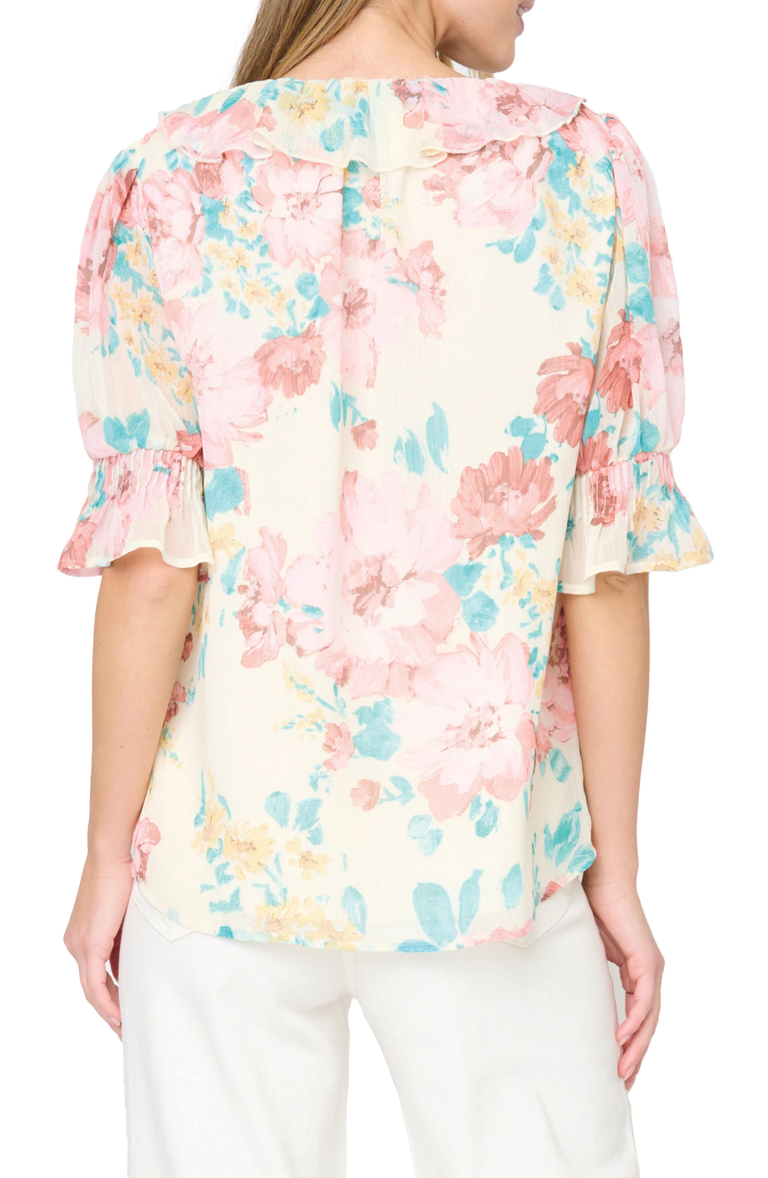 Khloe Ruffles Button-Up Shirt - image 2