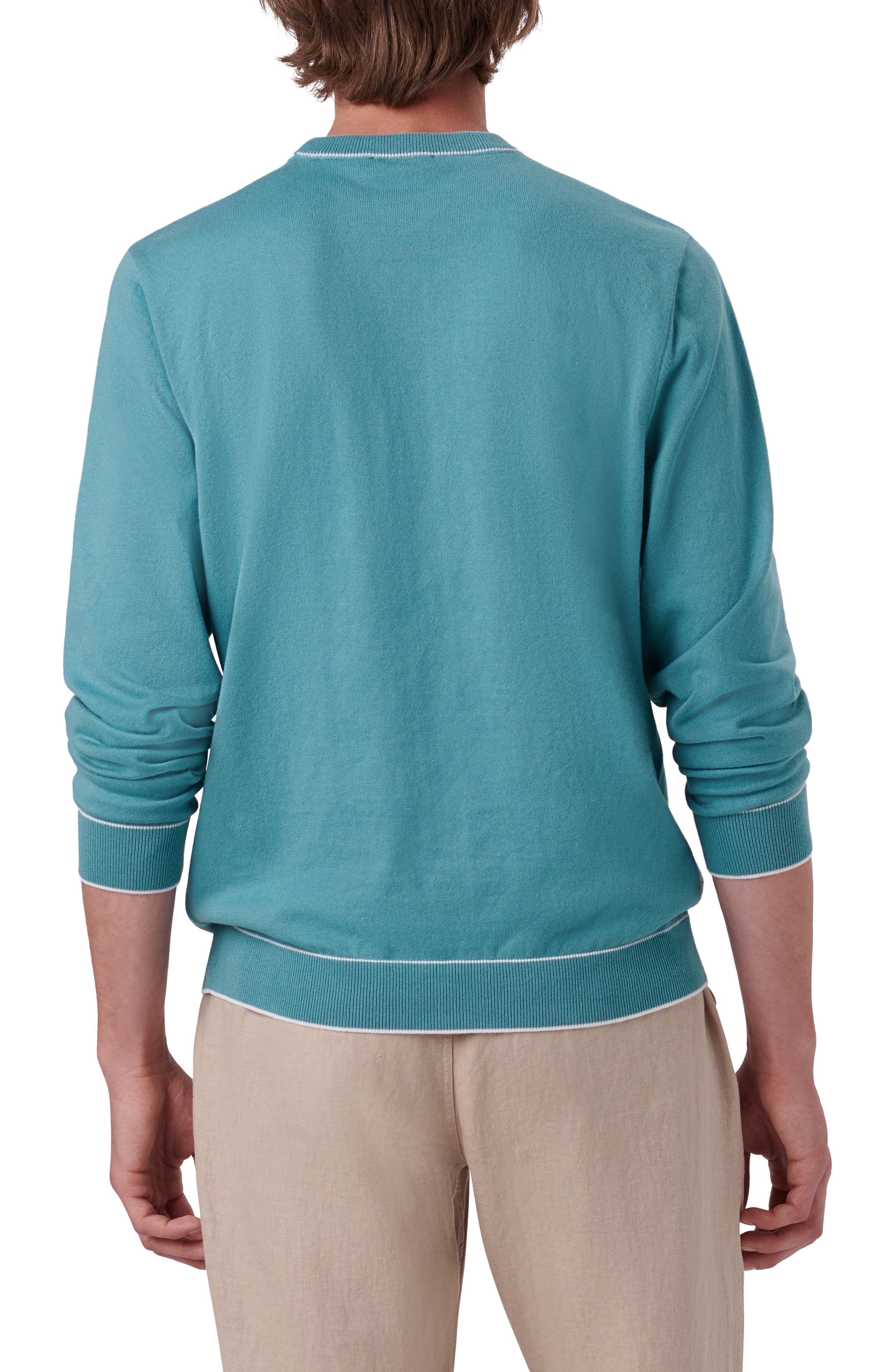 Tipped Cotton Blend Sweater - image 2
