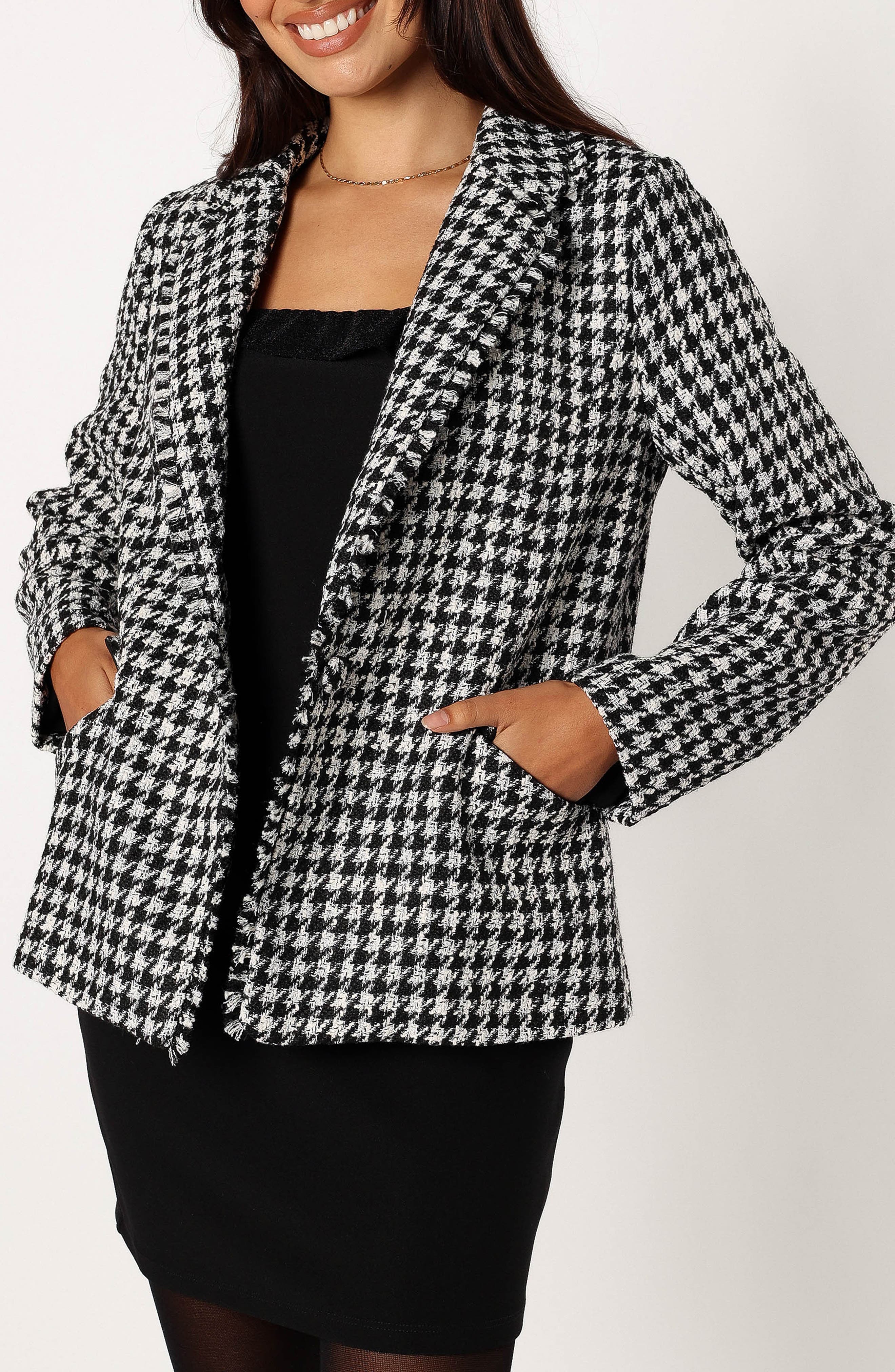 Leighton Houndstooth Blazer - image 1