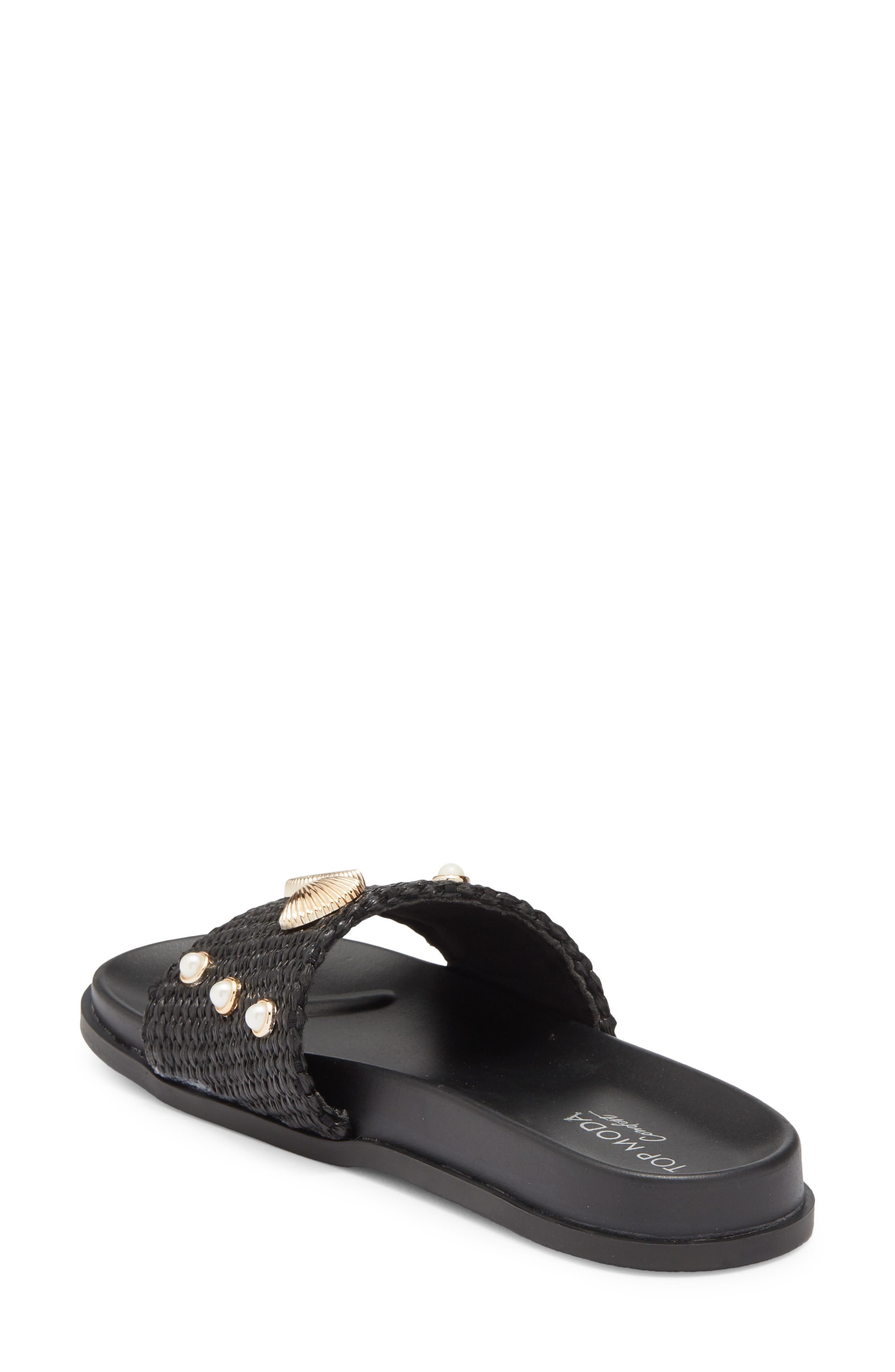 Daneia Raffia Slide Sandal - image 2