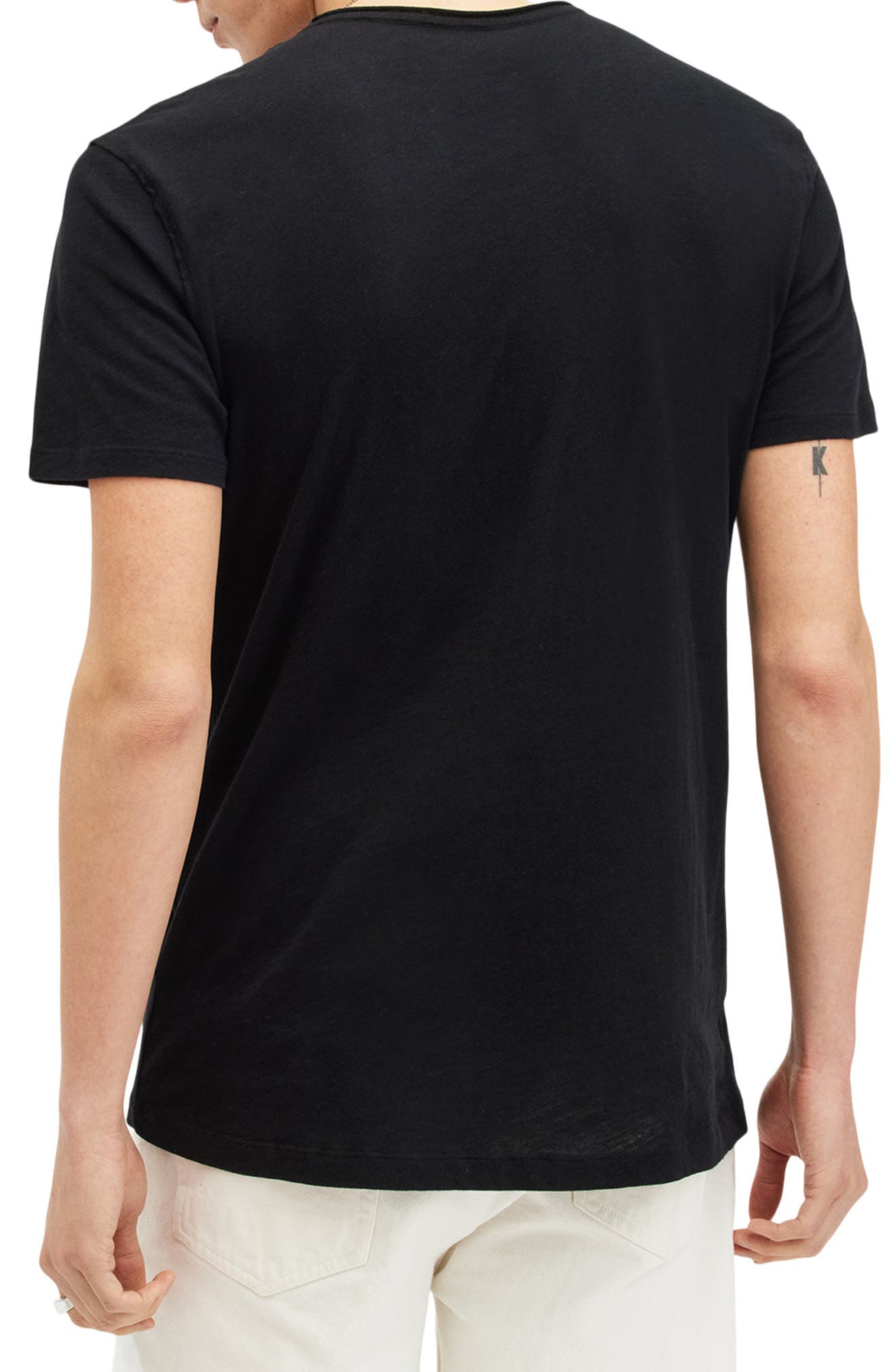 Figure Roll Neck Cotton T-Shirt - image 2
