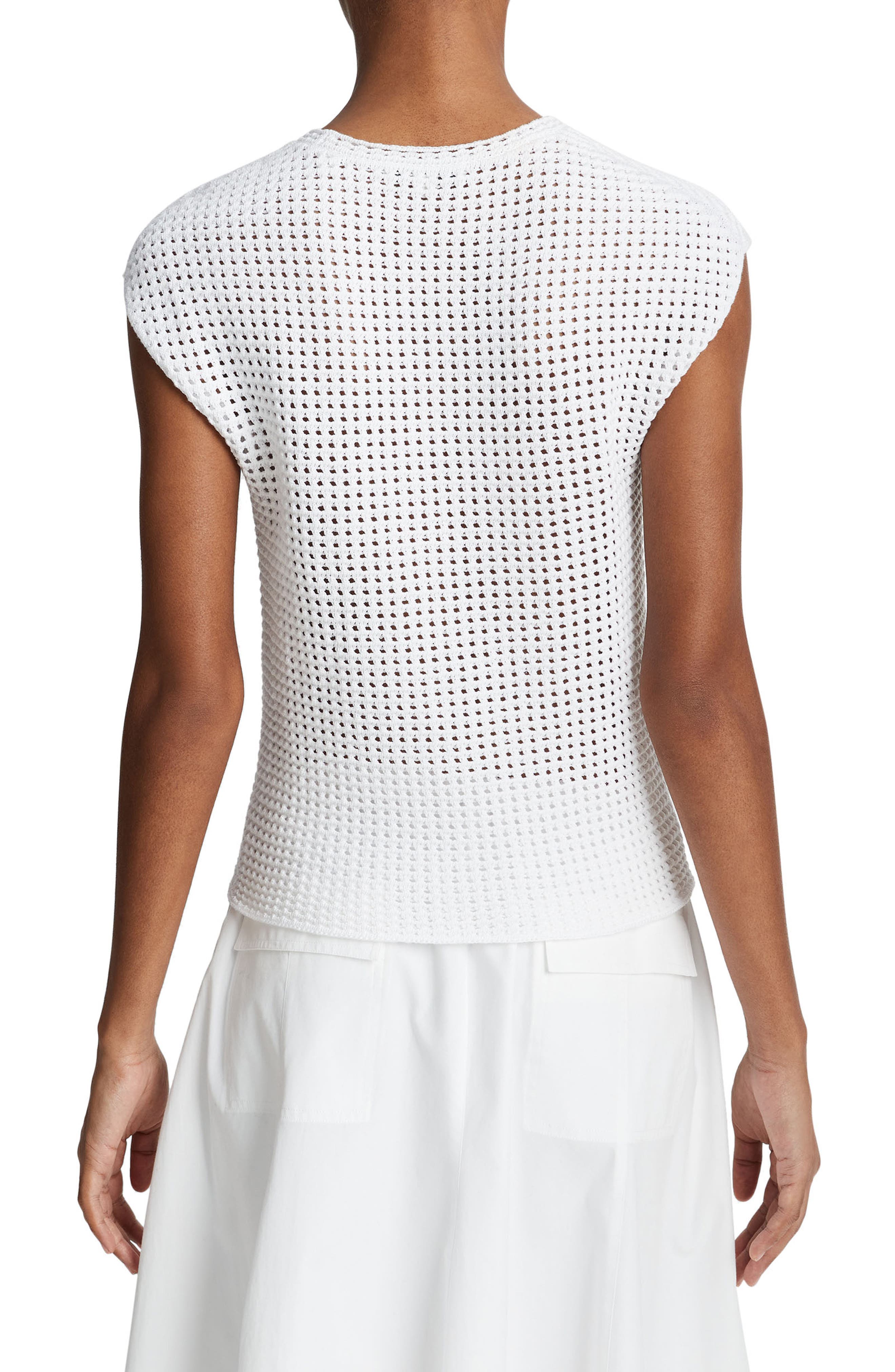 Open Stitch Cotton Sweater - image 2