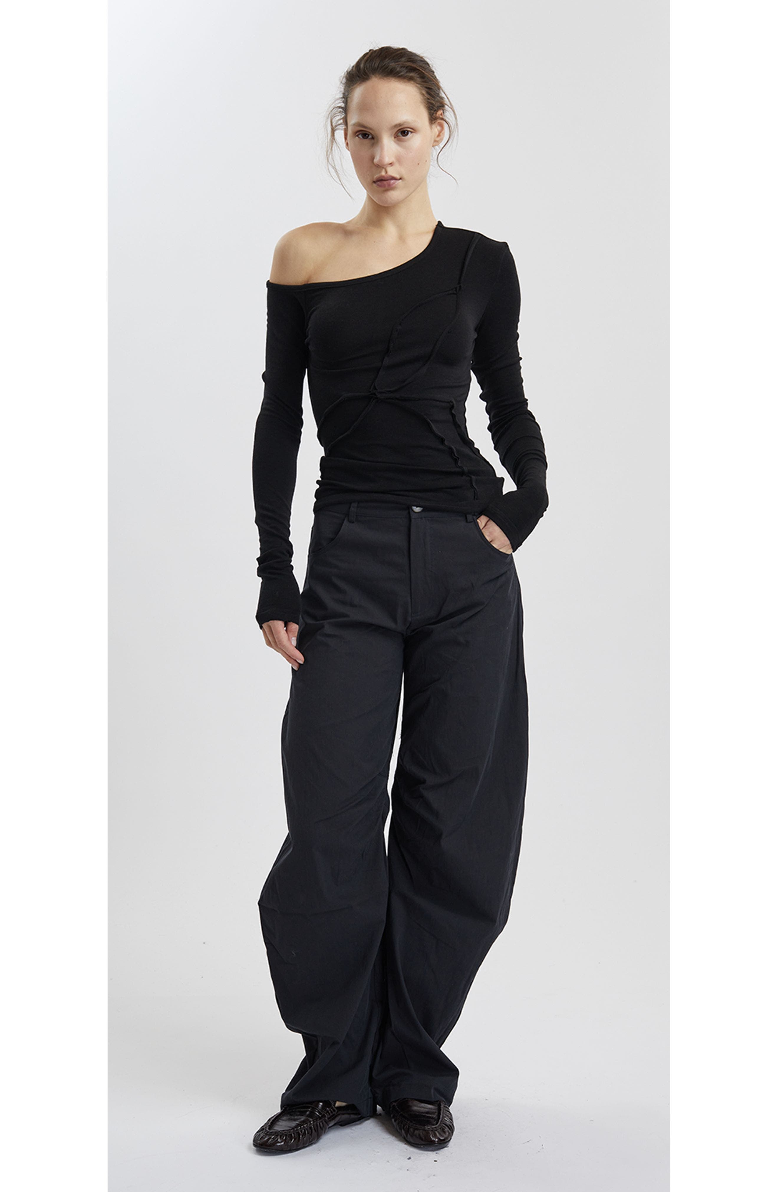 Pepper Long Sleeved Off Shoulder T Shirt - image 2