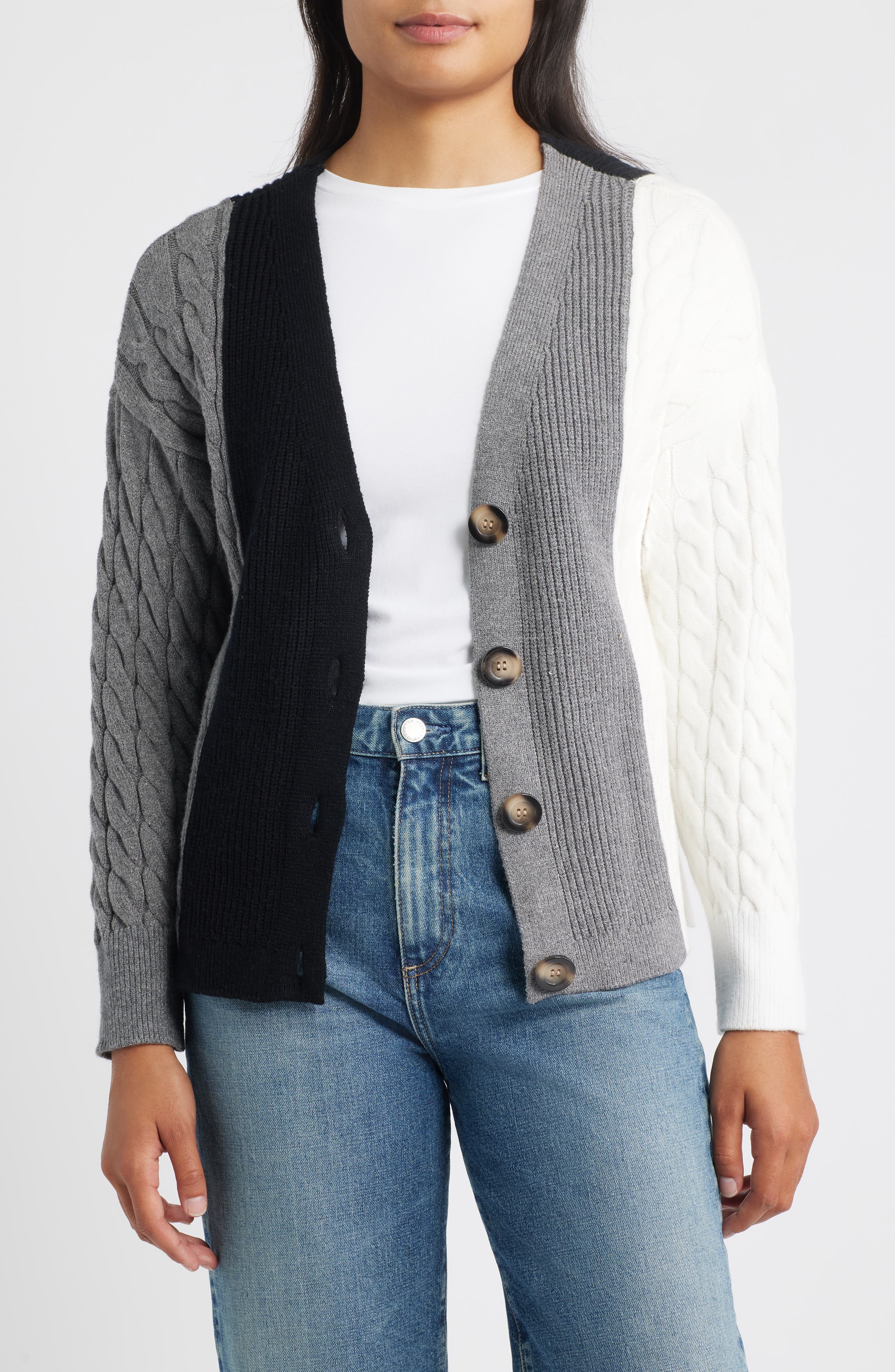 Colorblock Cardigan - image 1