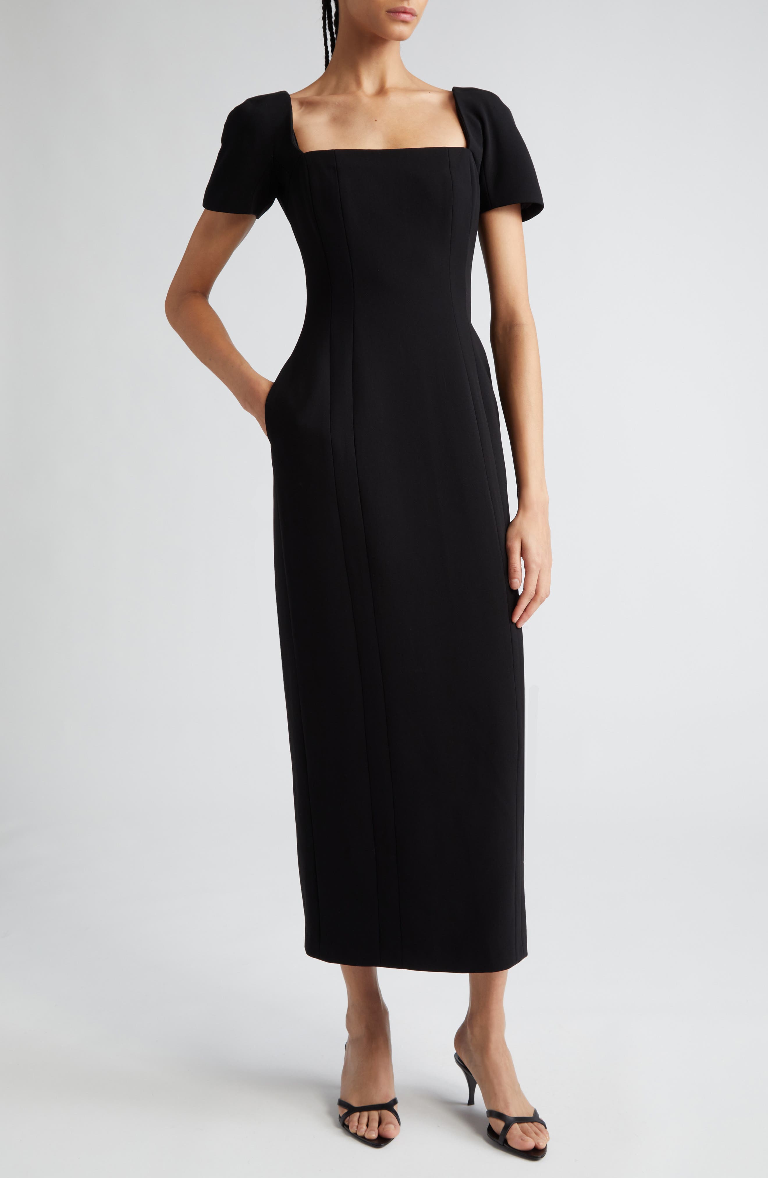 Elvie Short Sleeve Sheath Dress - image 1