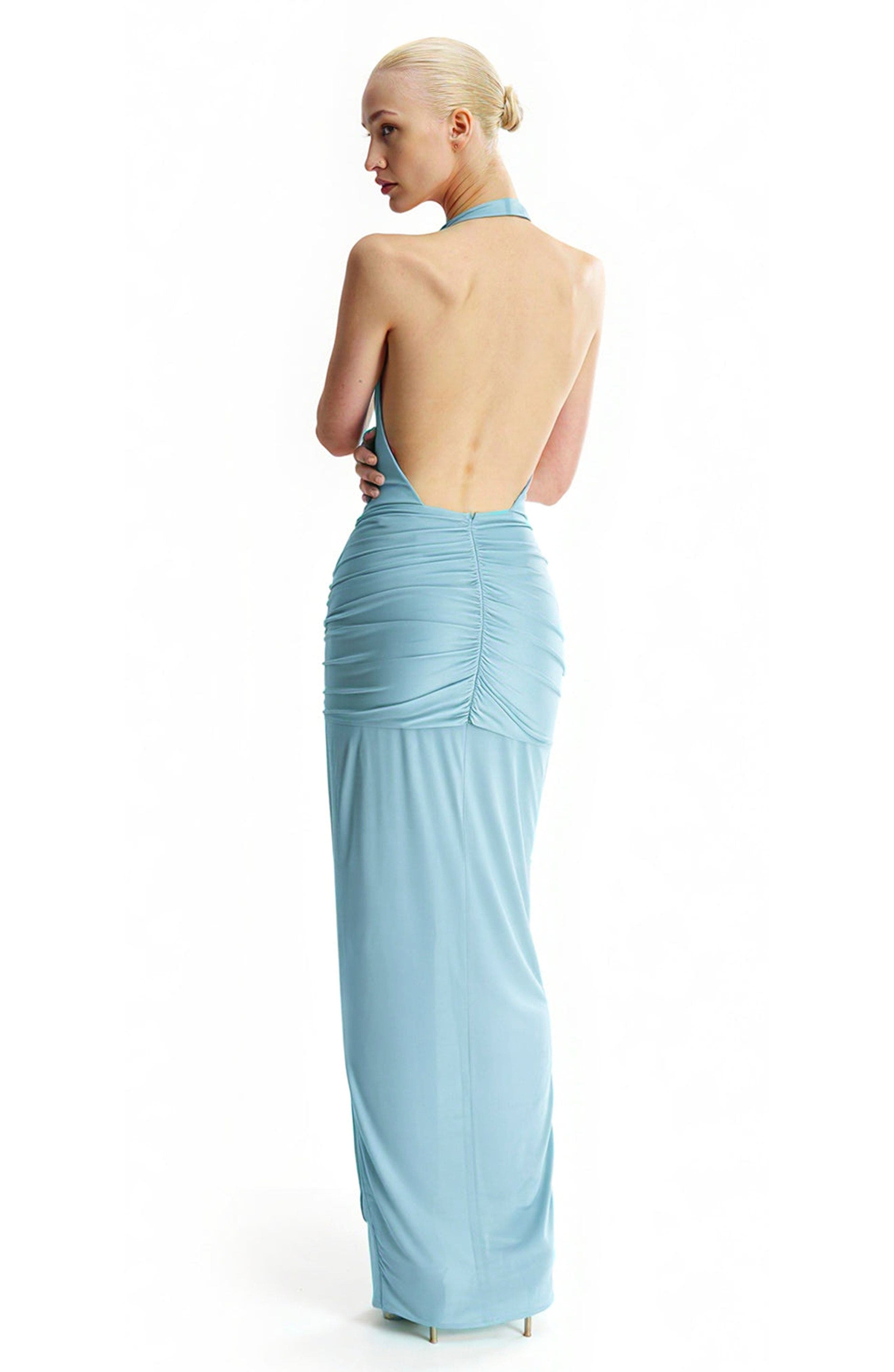 Inaya collar maxi dress - image 2