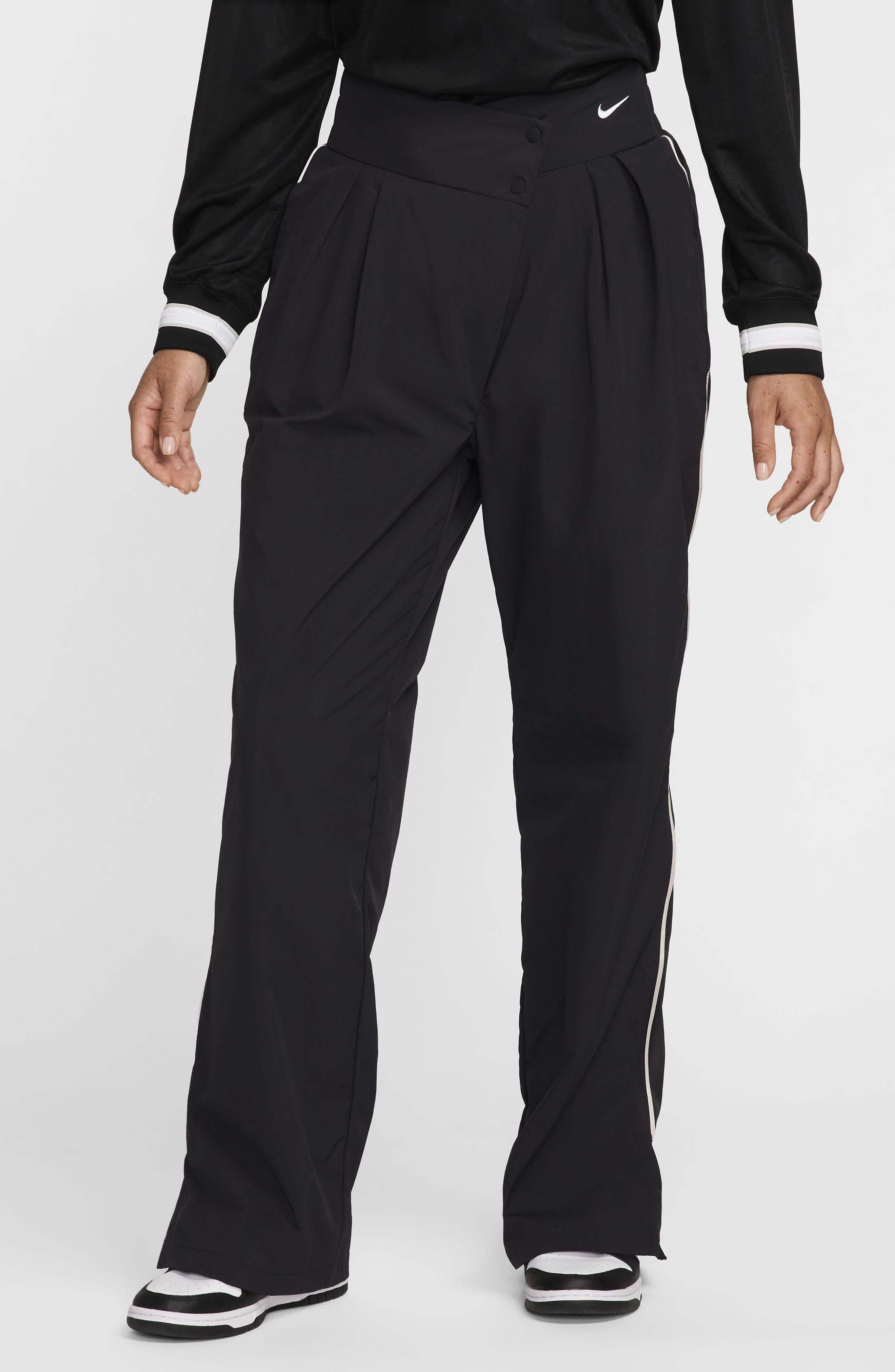 Asymmetric Waist Water Repellent Pants - image 1